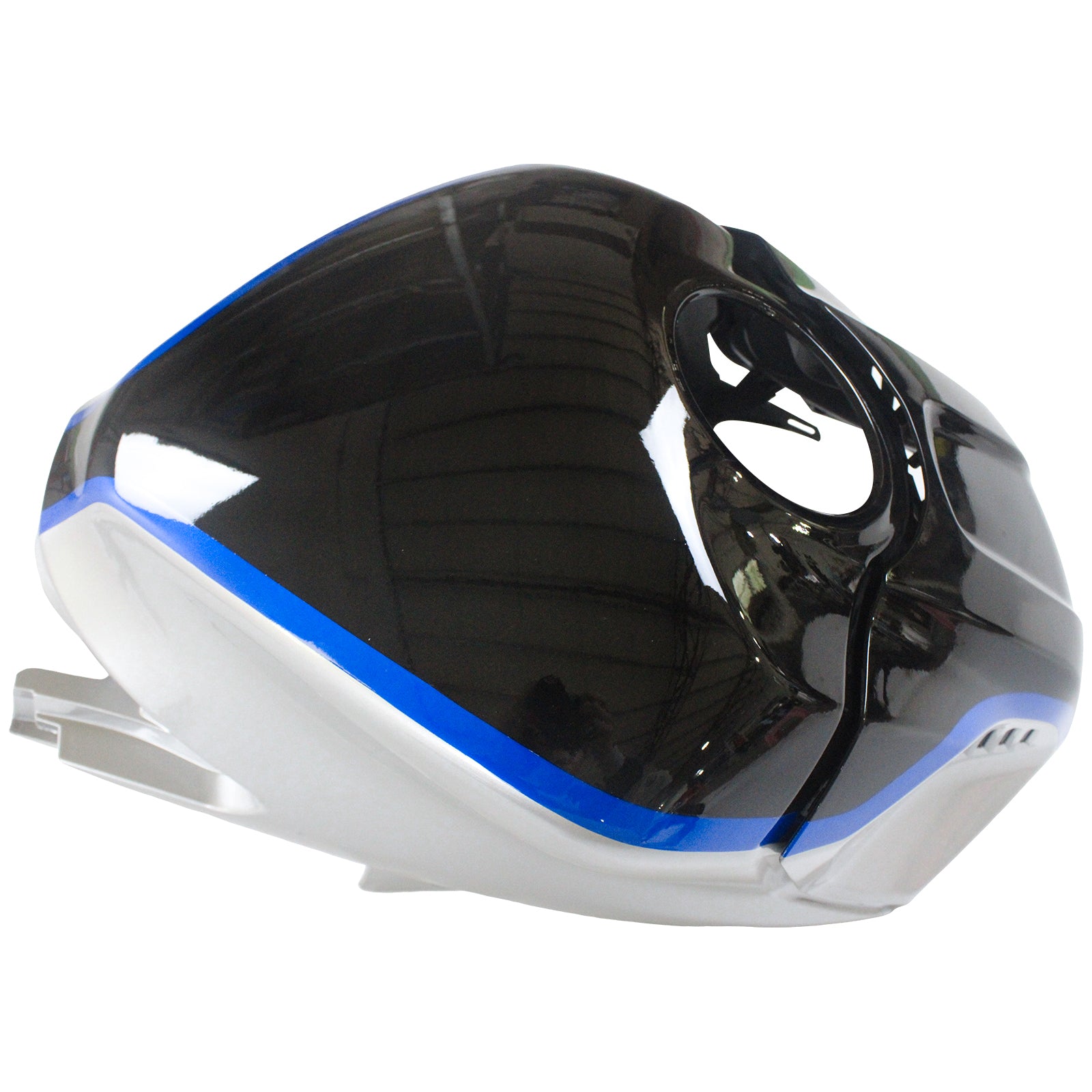 Amotopart Yamaha 2019-2021 YZF R3/YZF R25 Kit de carenagem azul de lasca preta