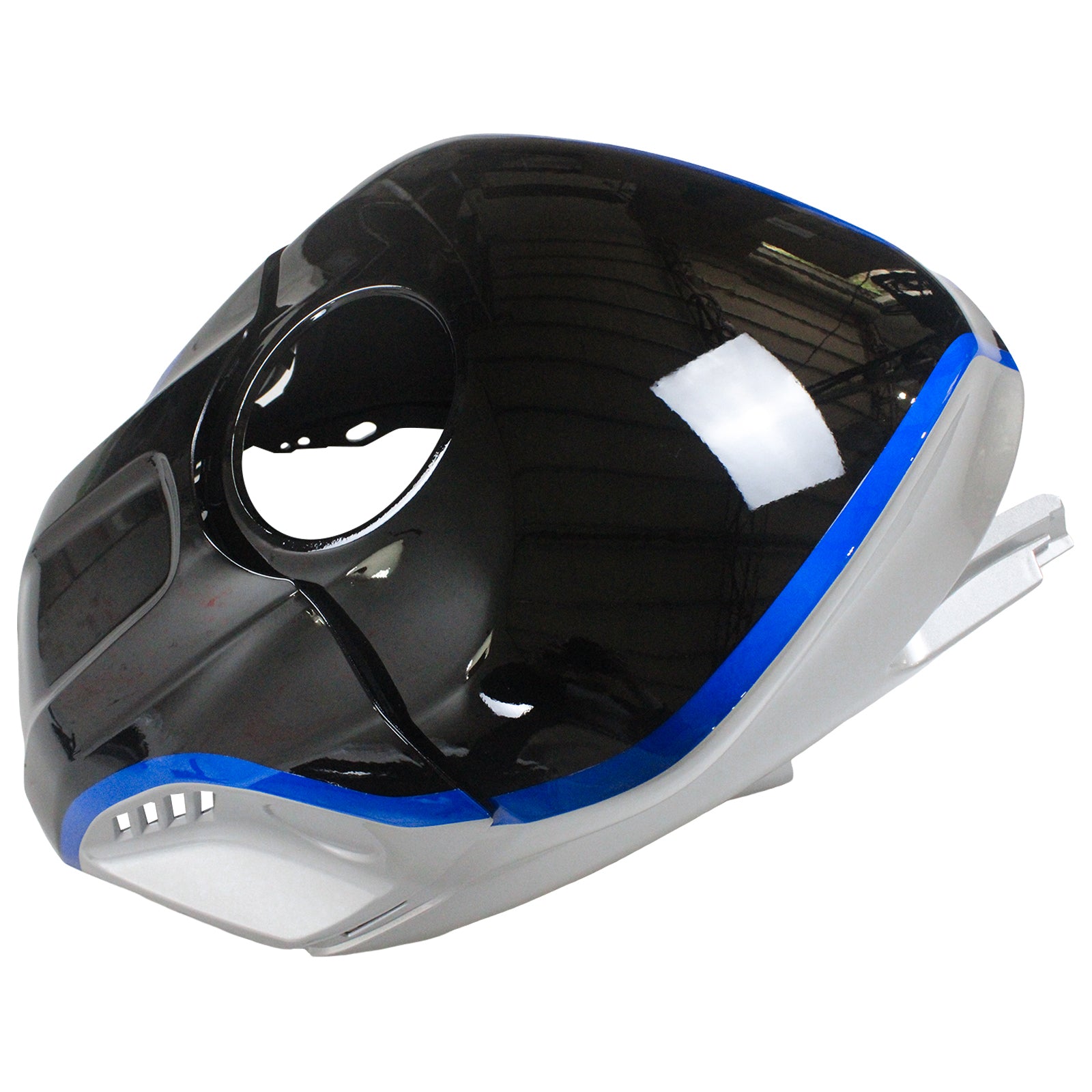 Amotopart Yamaha 2019-2021 YZF R3/YZF R25 Kit de carenagem azul de lasca preta