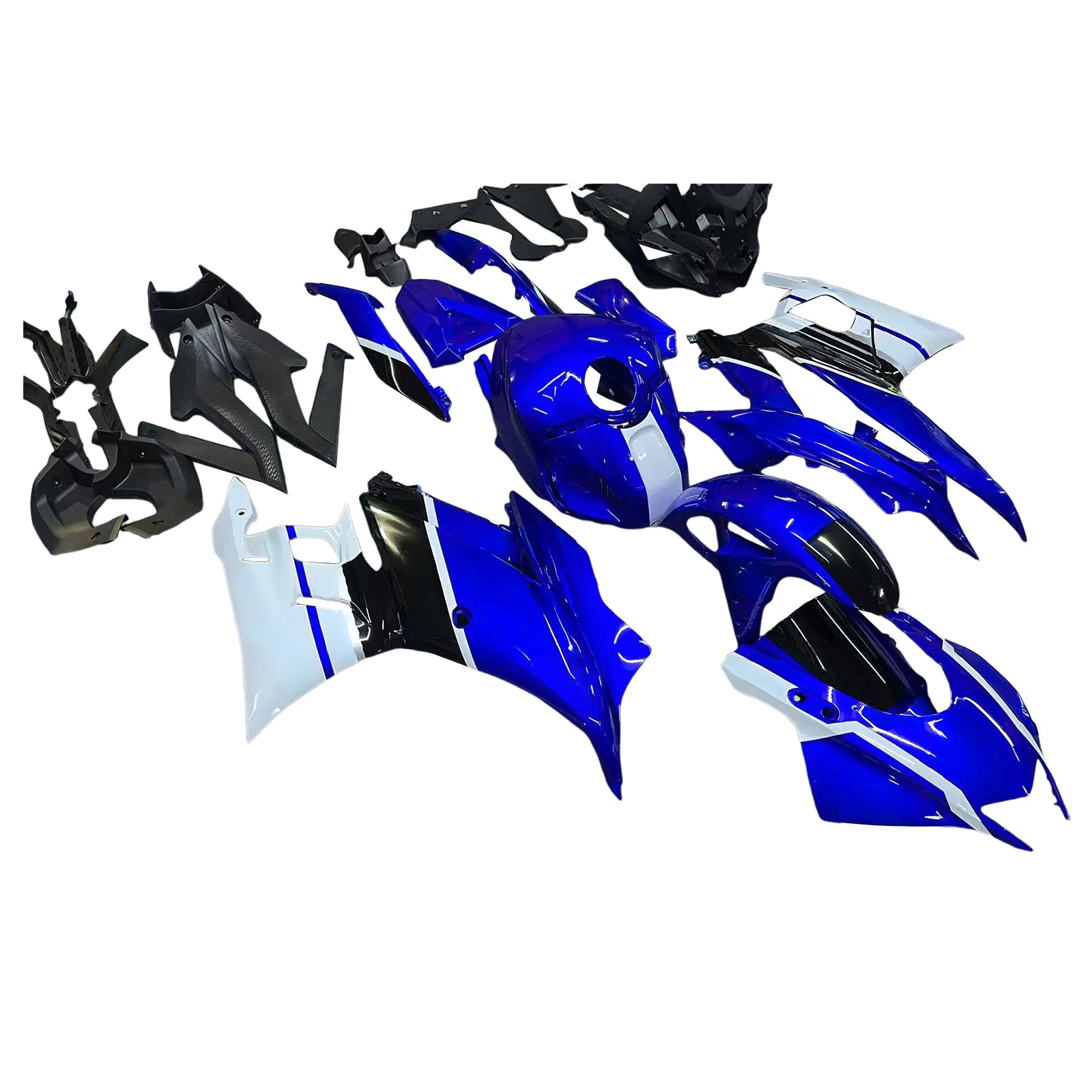 Amotopart Yamaha 2019-2021 YZF R3/YZF R25 Black & Blue Style3 Failing Kit