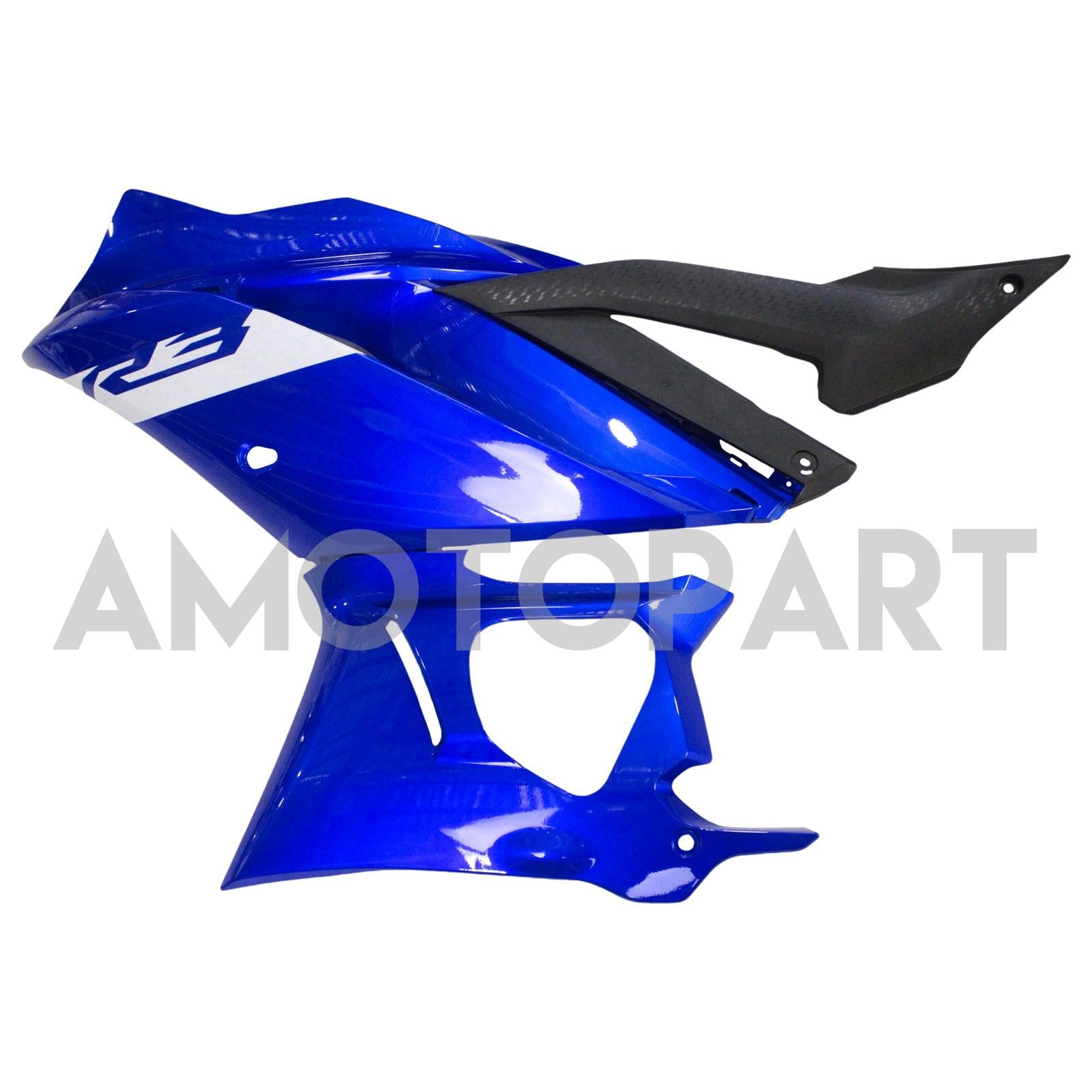 Amotopart Yamaha 2019-2021 YZF R3/YZF R25 Black&Blue Style5 Fairing Kit