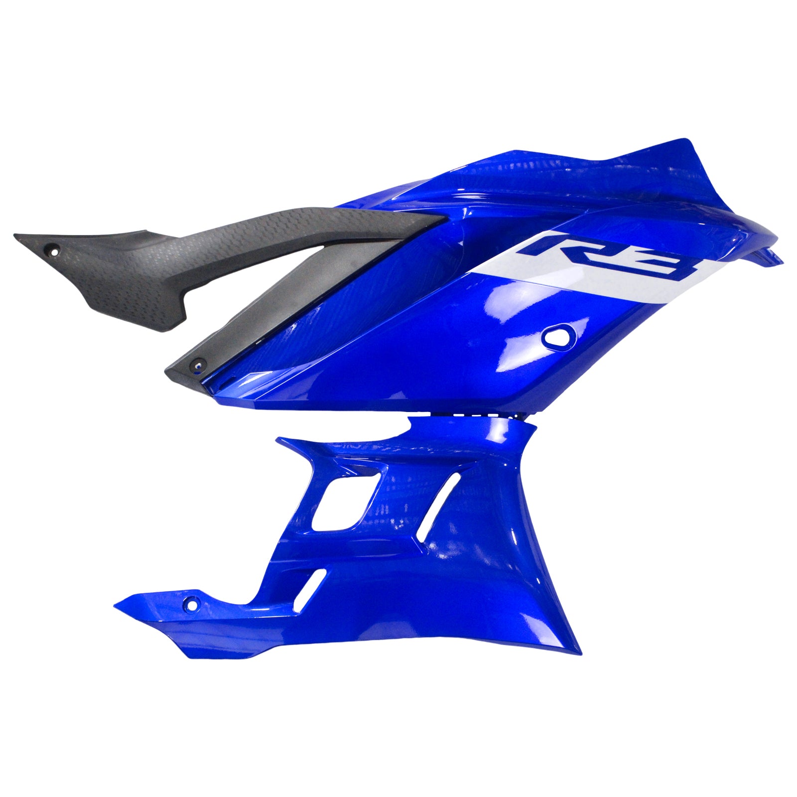 Amotopart Yamaha 2019-2021 YZF R3/YZF R25 Black&Blue Style5 Fairing Kit