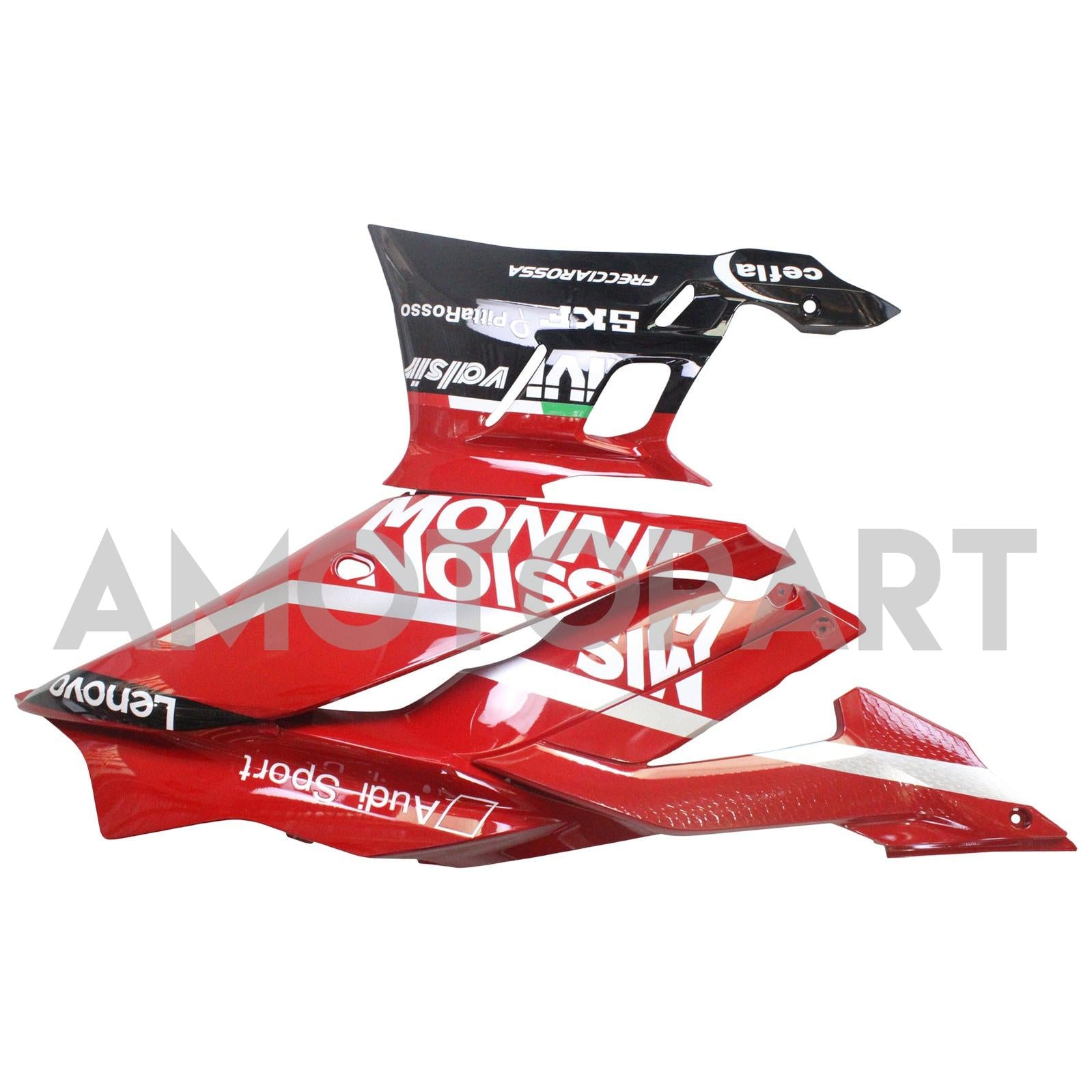 Amotopart Yamaha 2019-2021 YZF R3/YZF R25 RED & BLACK STILO 1 KIT