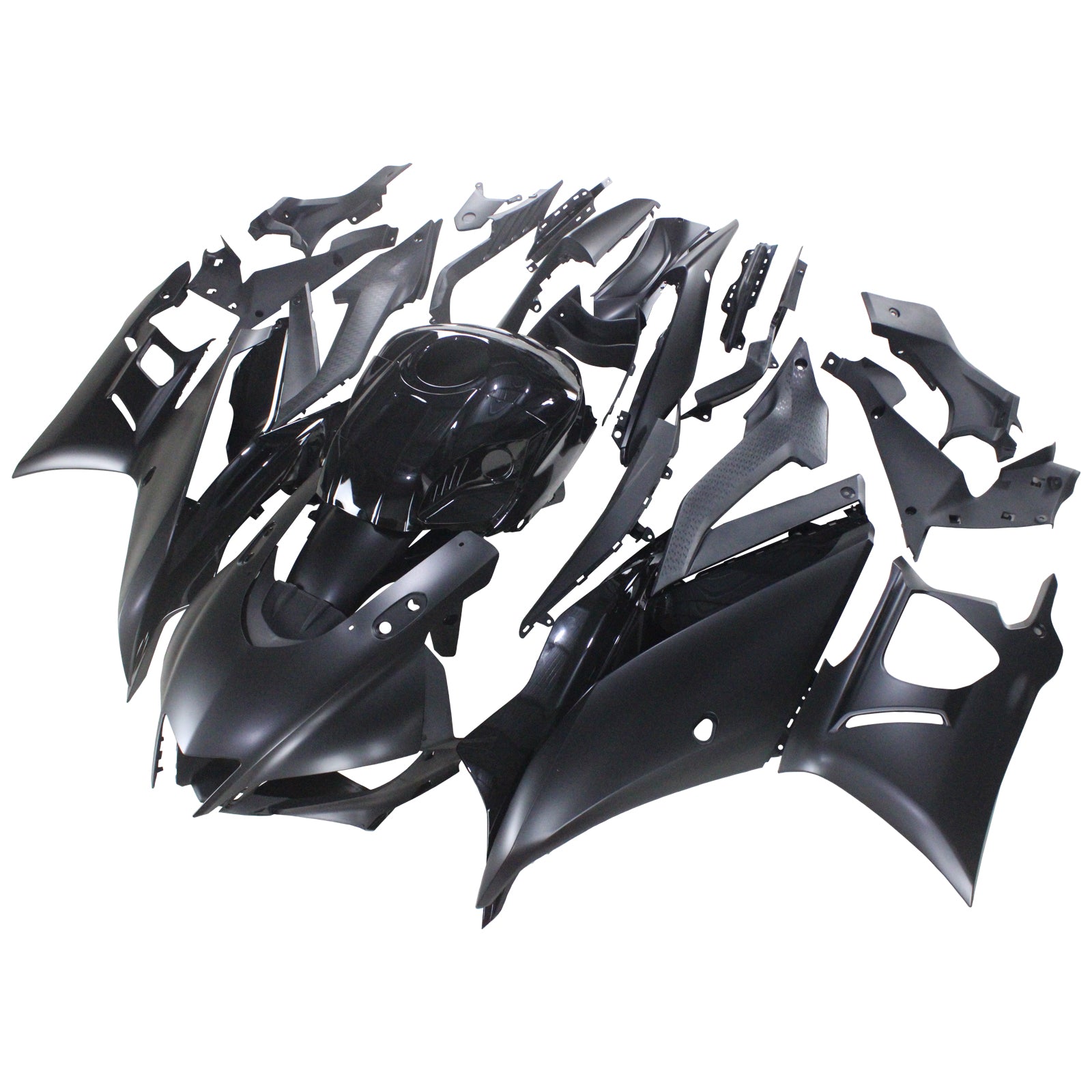 Amotopart Yamaha 2019-2021 YZF R3/YZF R25 Black Style1 Fairing Kit