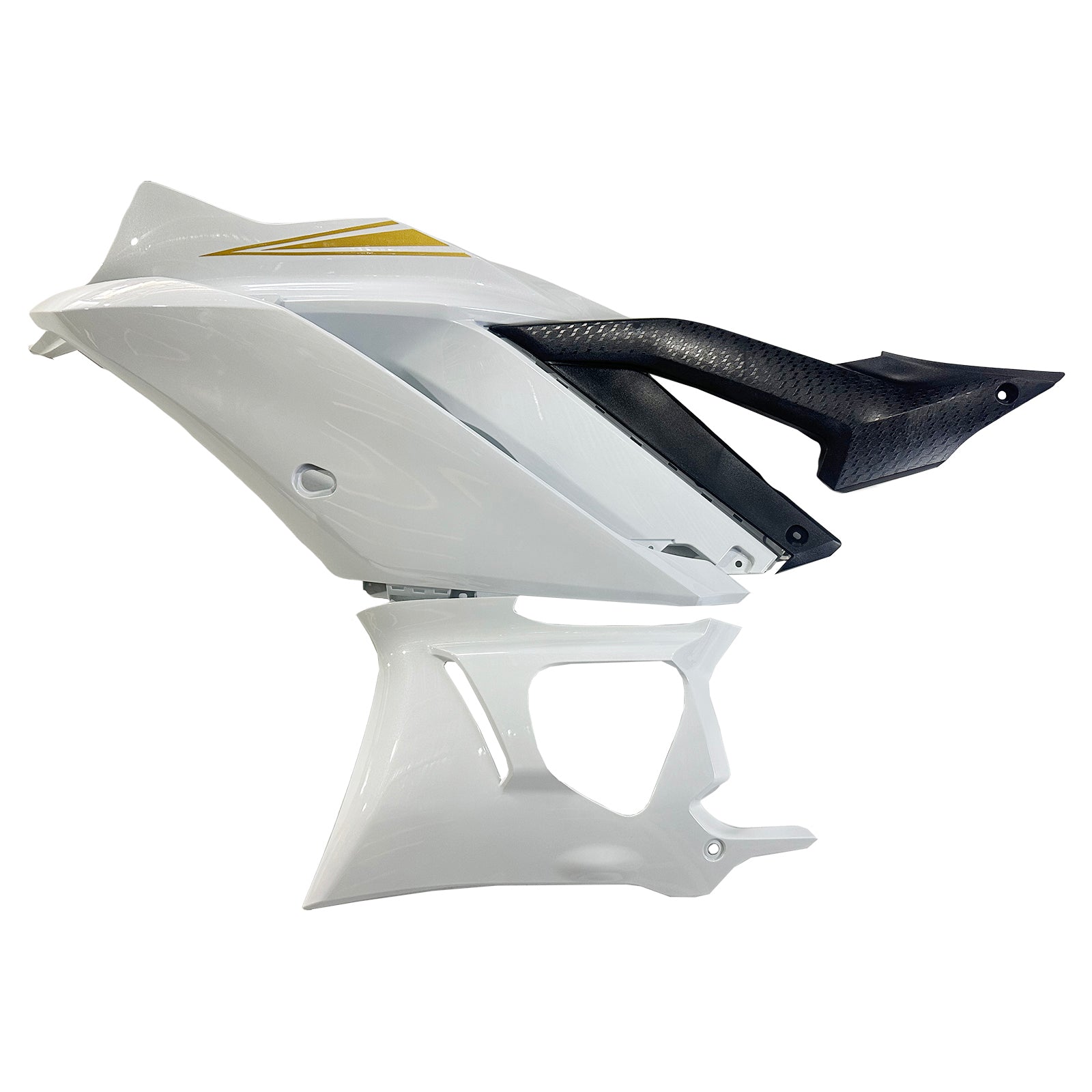 Amotopart Yamaha 2019-2021 YZF R3/YZF R25 Gloss White Fairing Kit