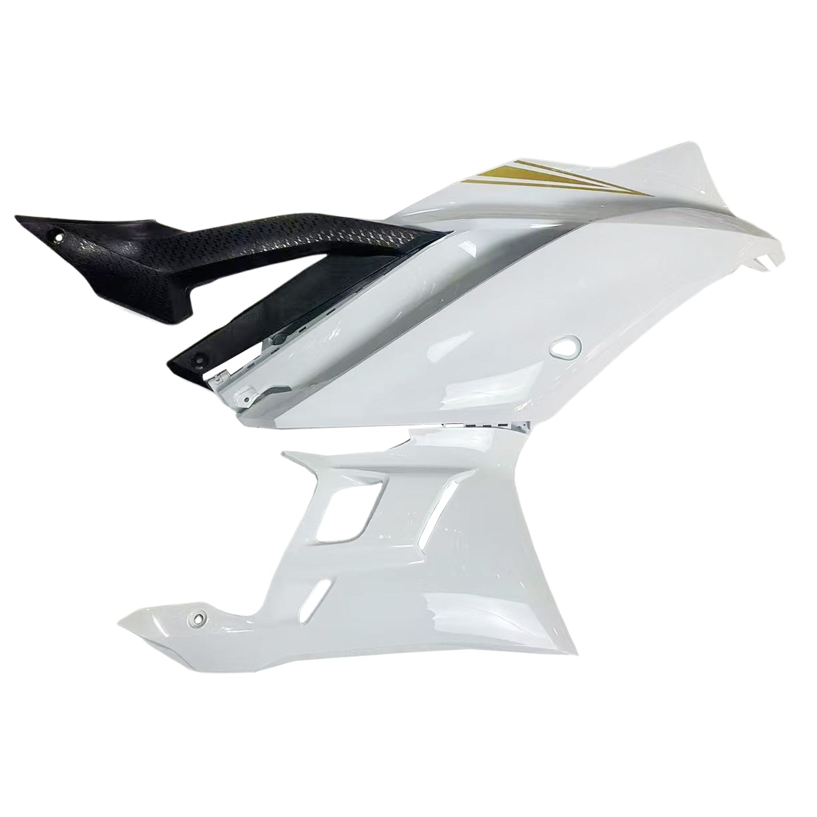 Amotopart Yamaha 2019-2021 YZF R3/YZF R25 Gloss White Fairing Kit