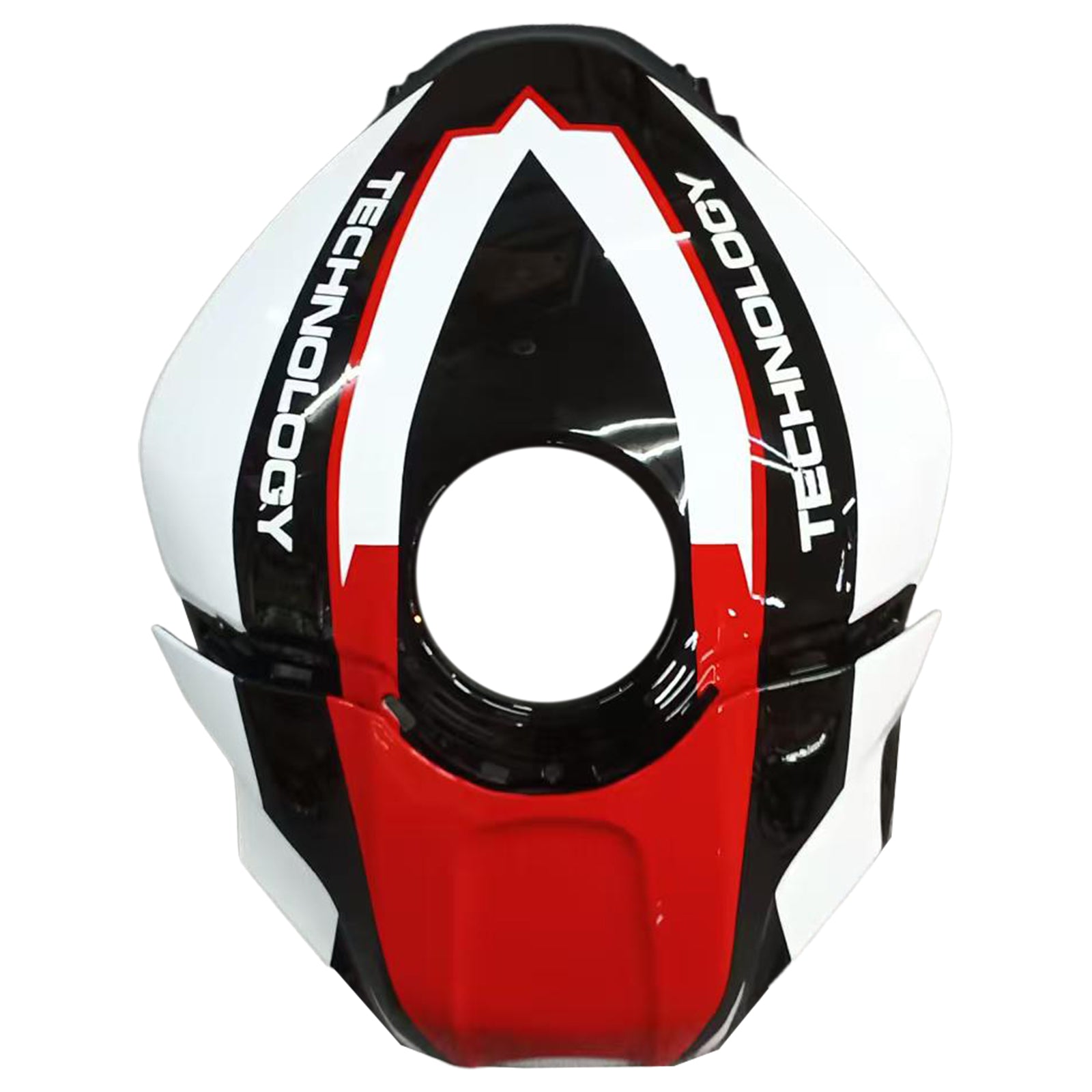 Amotopart Yamaha 2019–2021 YZF R3/YZF R25 Rot&Schwarzes Style7-Verkleidungskit