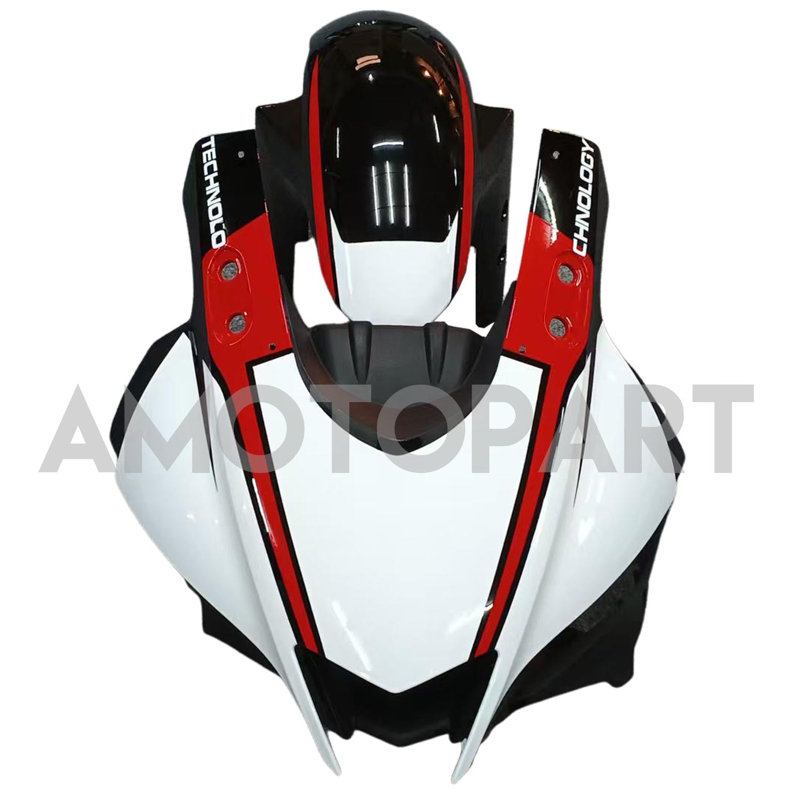 Amotopart ヤマハ 2019-2021 YZF R3/YZF R25 レッド&ブラック スタイル 7 フェアリングキット