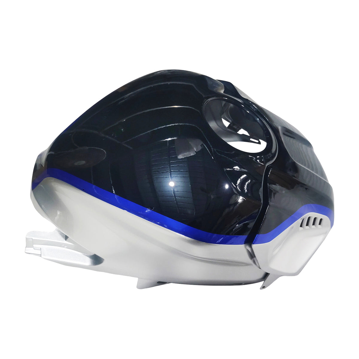 Amotopart ヤマハ 2019-2021 YZF R3/YZF R25 ブルー&Sシルバーカーボンファイバーフェアリングキット