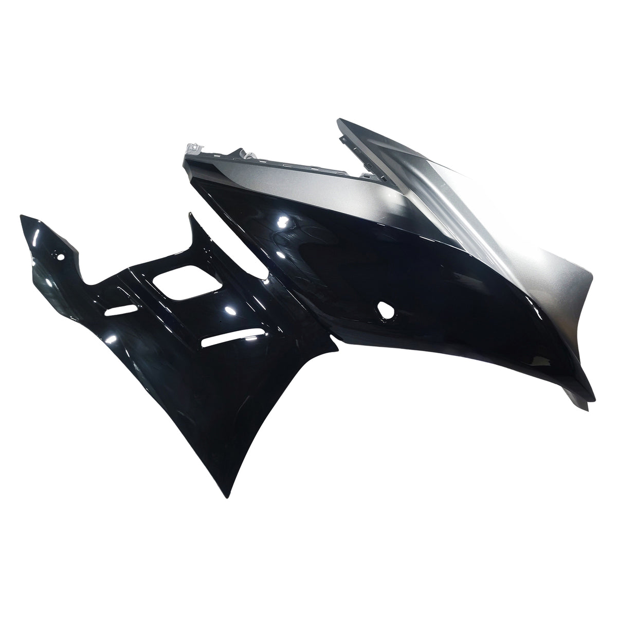 Amotopart ヤマハ 2019-2021 YZF R3/YZF R25 ブルー&Sシルバーカーボンファイバーフェアリングキット
