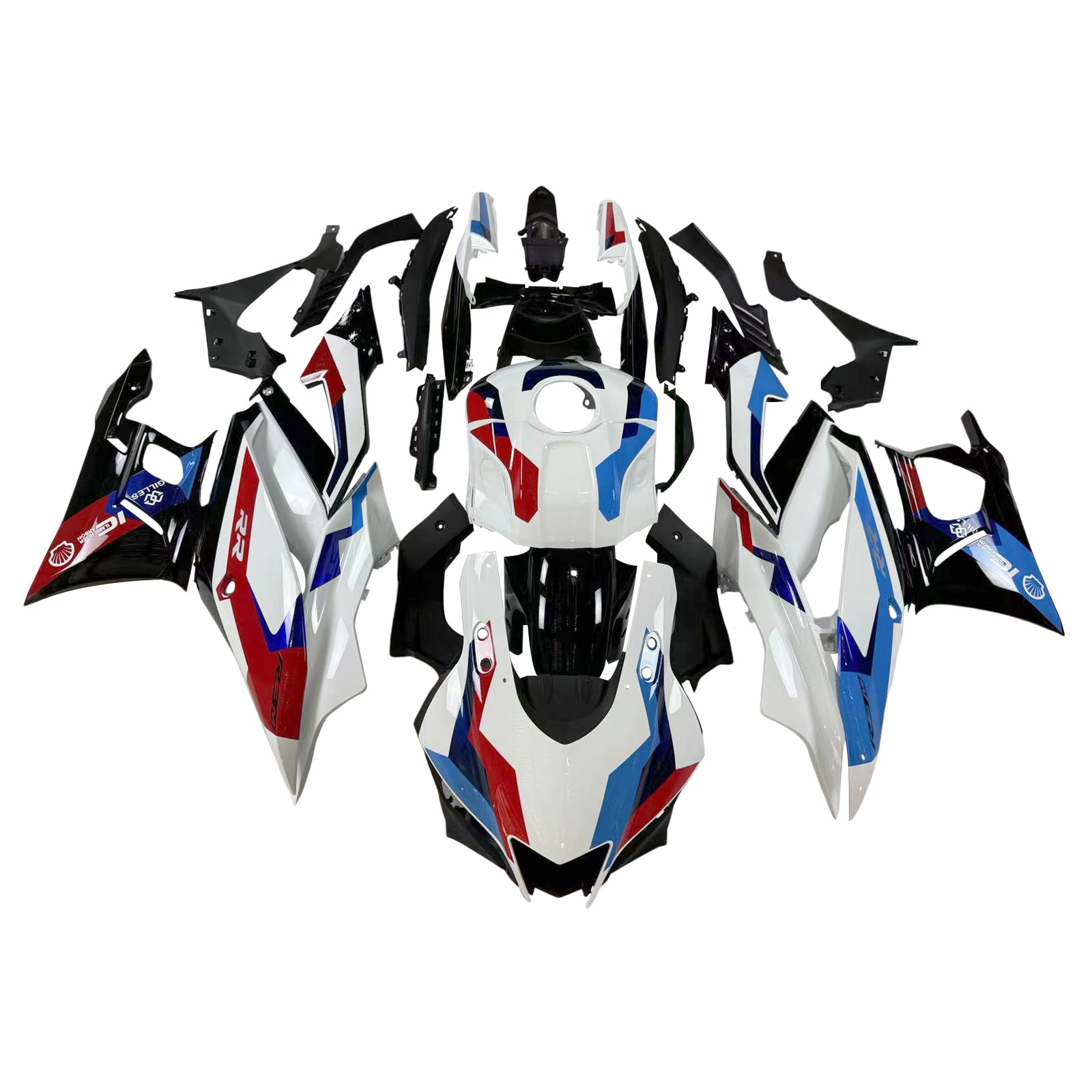 Amotopart Yamaha 2019-2021 YZF R3/YZF R25 Red&Blue Style2 Fairing Kit