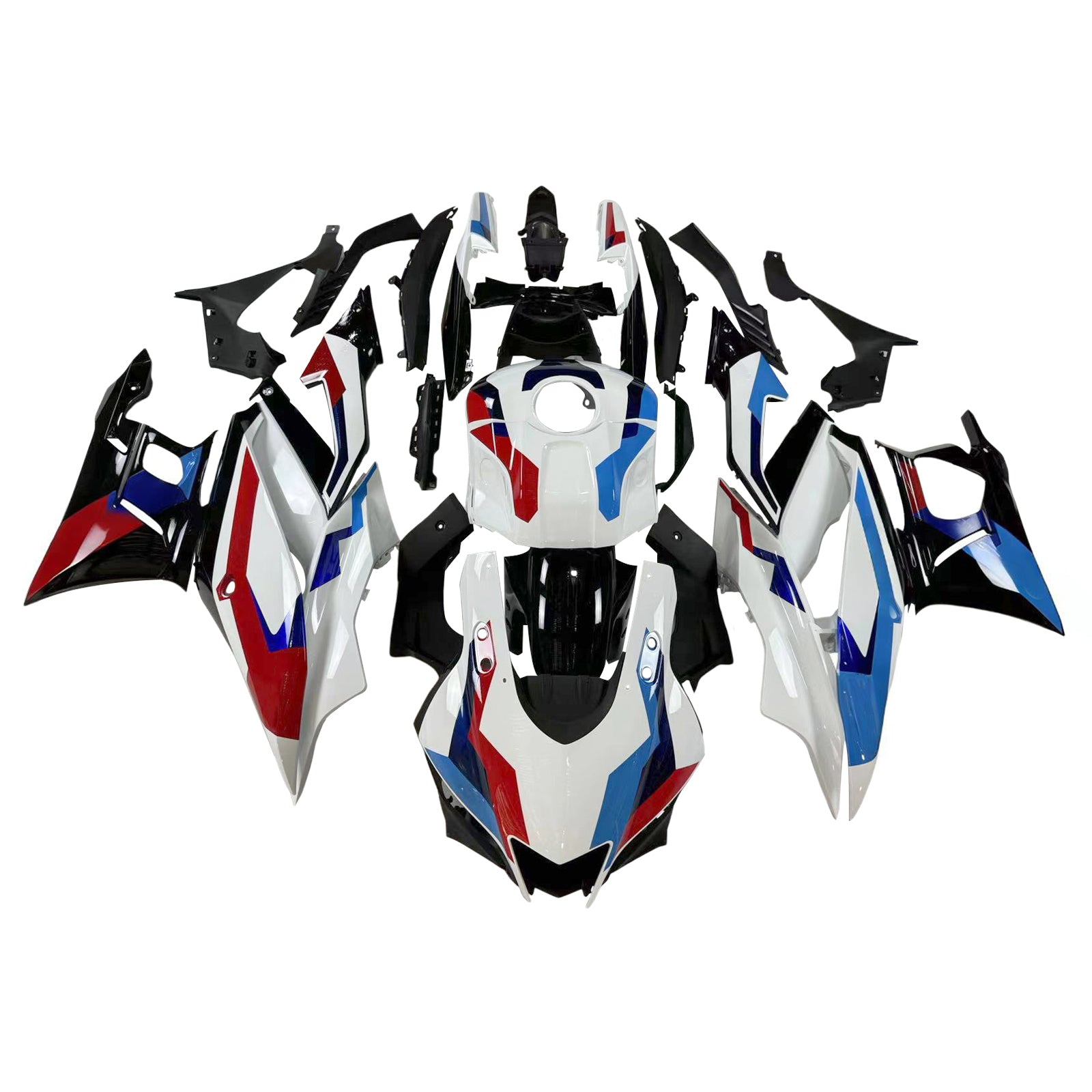 Amotopart Kit carena Yamaha 2019-2021 YZF R3/YZF R25 Rosso e Blu Style2