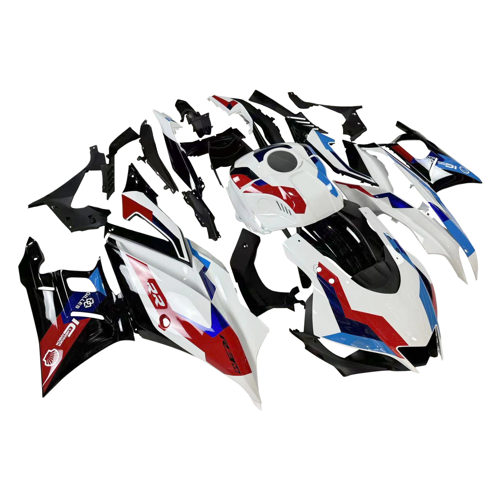 Amotopart 2022-2024 Yamaha YZF-R3 R25 Blue&Red Fairing Kit