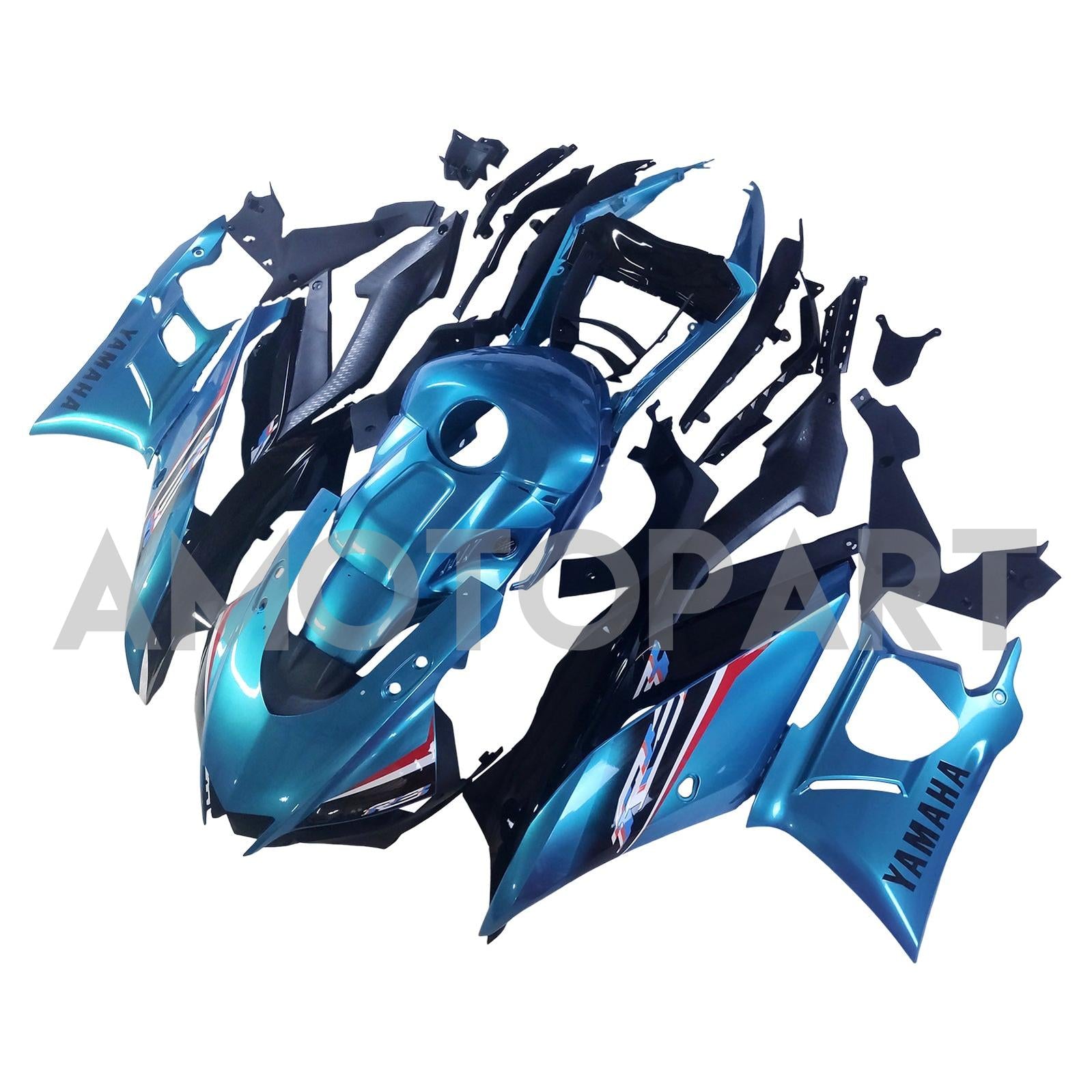 AMOTOPT 2019-2021 YAMAHA YZF-R3 R25 BLACK BLUEM Faiting Kit