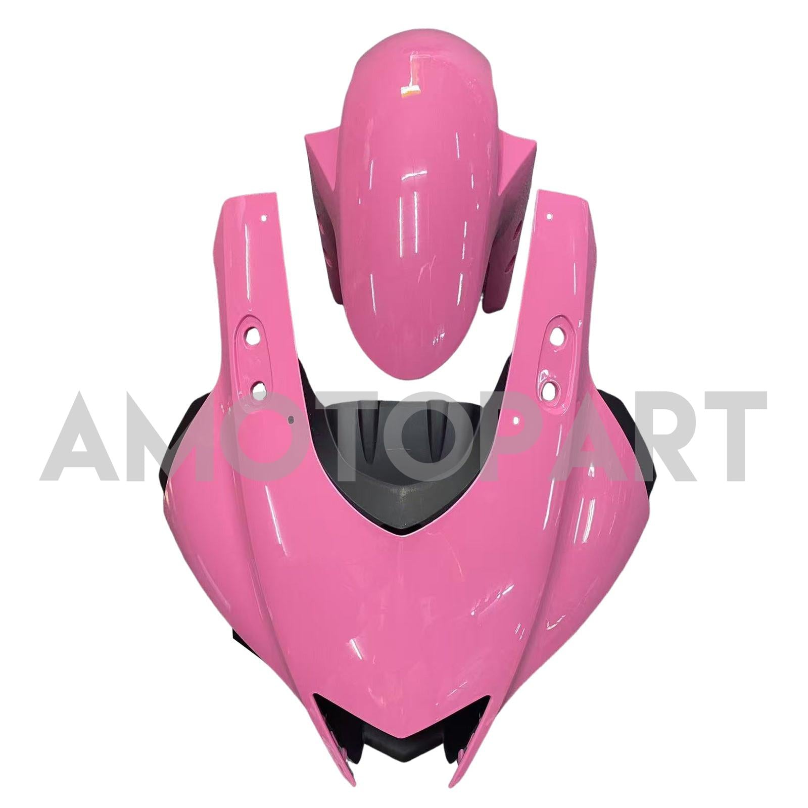Amotopart 2019-2021 Yamaha YZF-R3 R25 Black Pink Fairing Kit