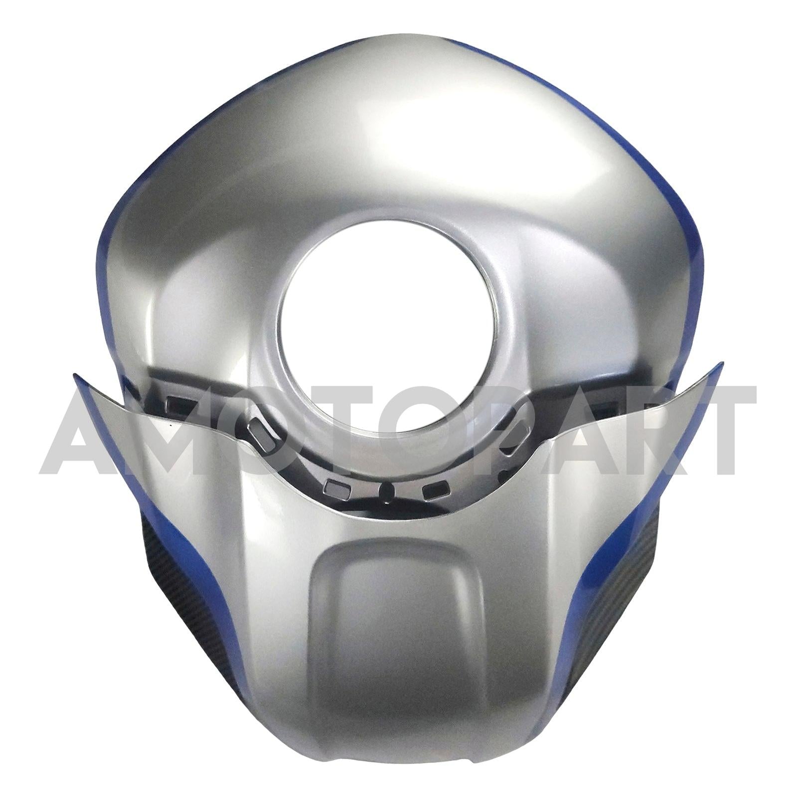 Amotopart 2019-2021 Yamaha YZF-R3 R25 Carbon Fiber Black Silver Fairing Kit