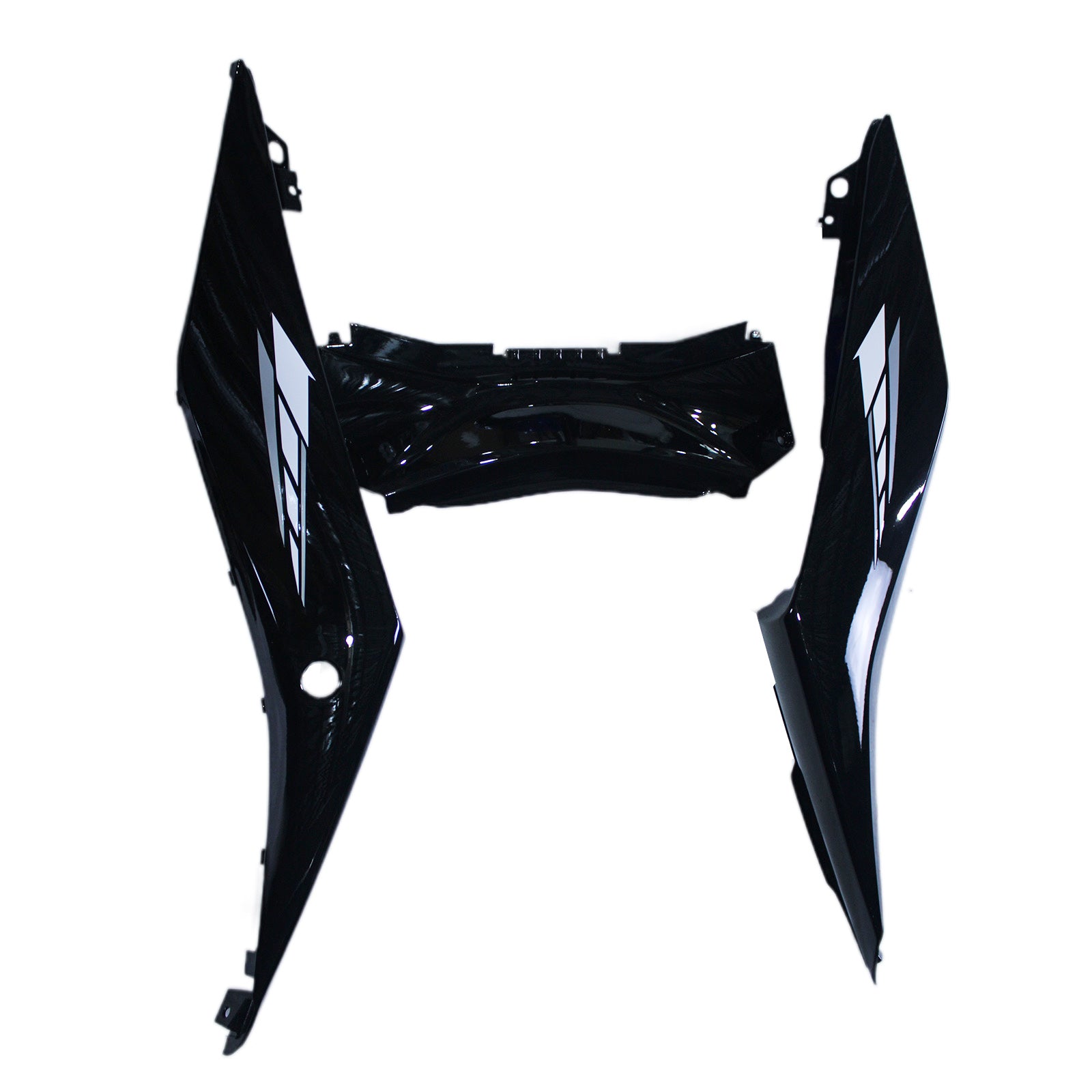 Amotopart 2019-2021 Yamaha YZF-R3 R25 Blue Black Fairing Kit