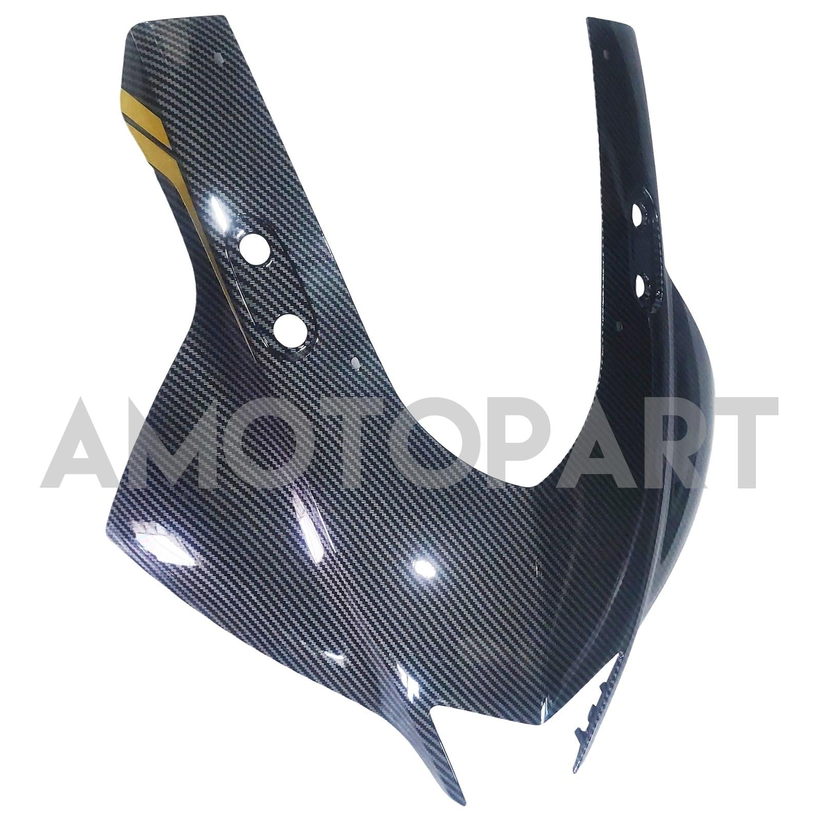Amotopart 2019-2021 Yamaha YZF-R3 R25 Carbon Fiber Black Glod Fairing Kit