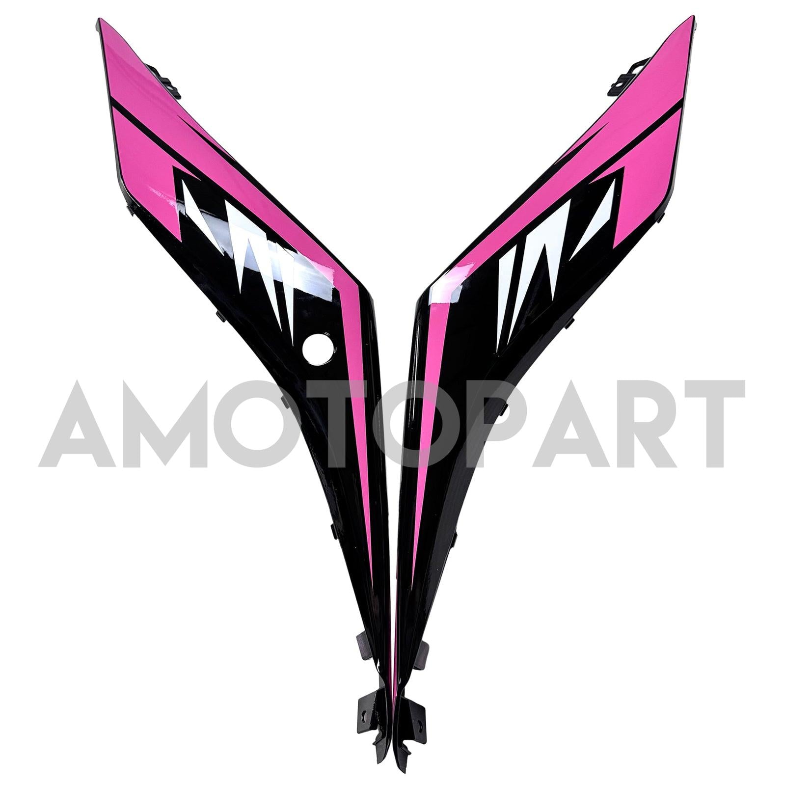 Amotopart 2019-2021 Yamaha YZF-R3 R25 Black Pink Fairing Kit