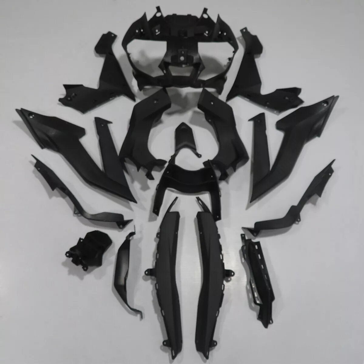 Amotopart 2019-2021 Yamaha YZF-R3 R25 Kit de carenado blanco