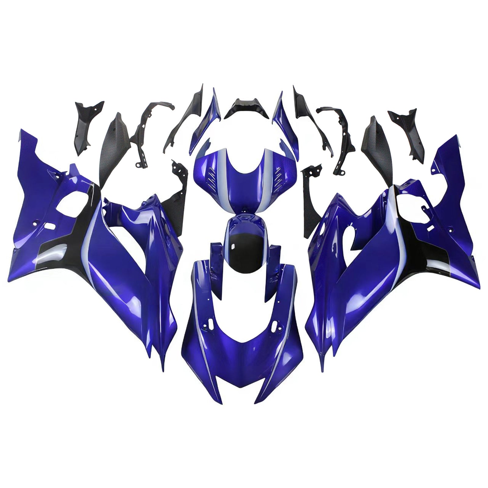 Amotopart 2017-2023 Yamaha YZF R6 Blue Fairing Kit