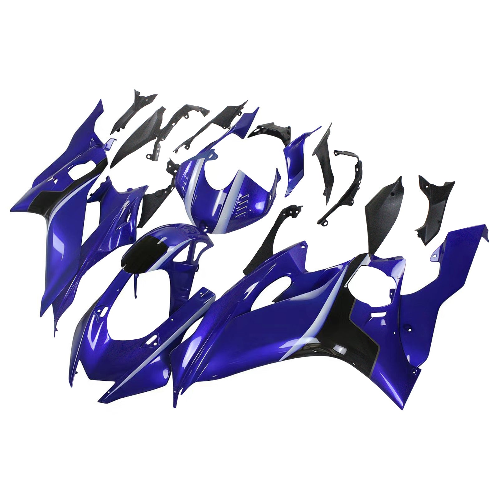 Amotopart 2017-2023 Yamaha YZF R6 Blue Fairing Kit