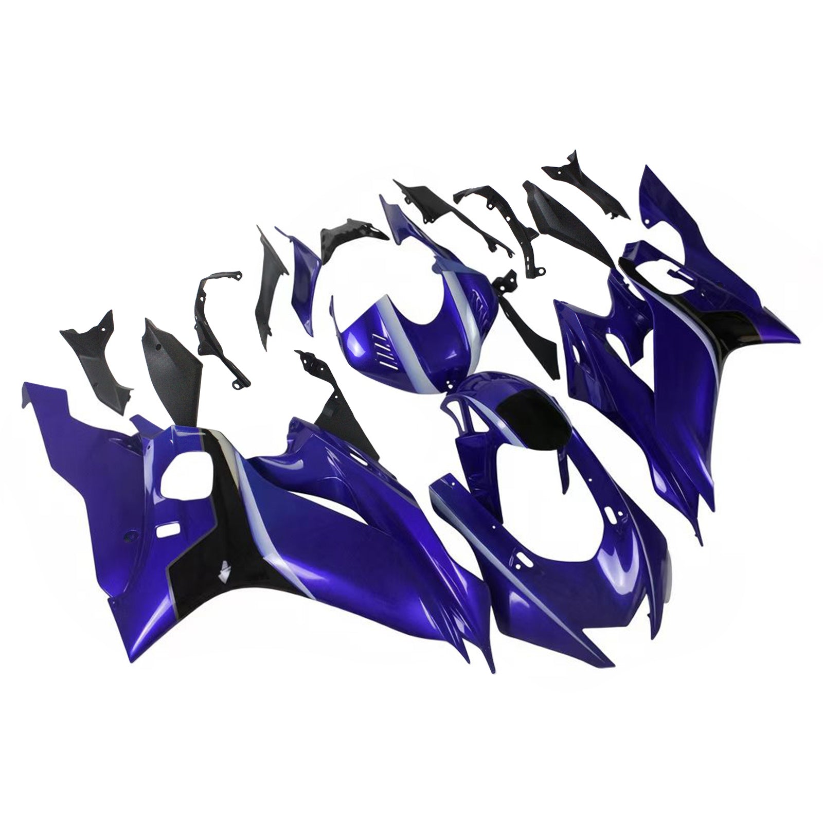 Amotopart 2017-2023 Yamaha YZF R6 Blue Fairing Kit