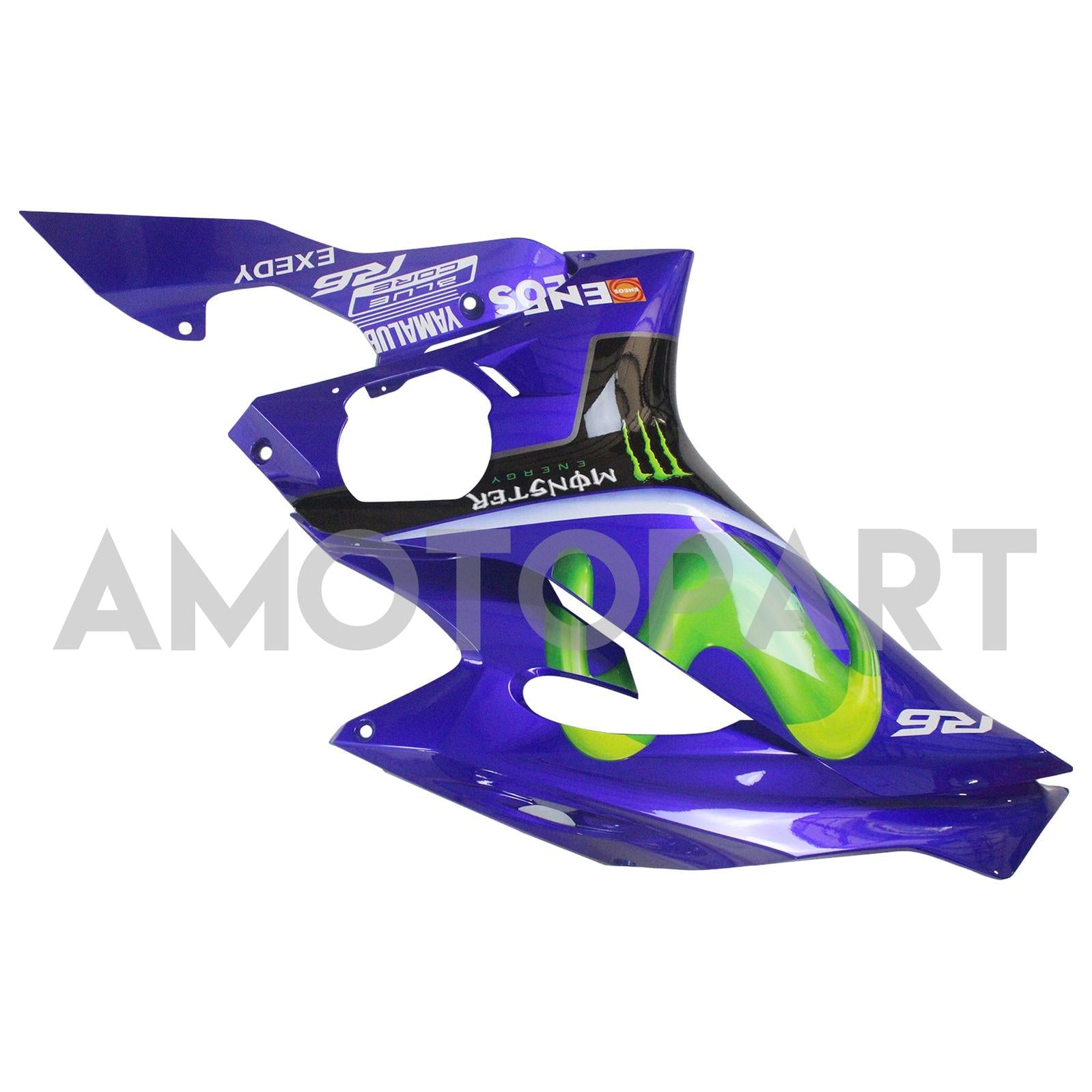 Amotopart 2017-2023 Yamaha YZF R6 Blue Monster Abzugskit
