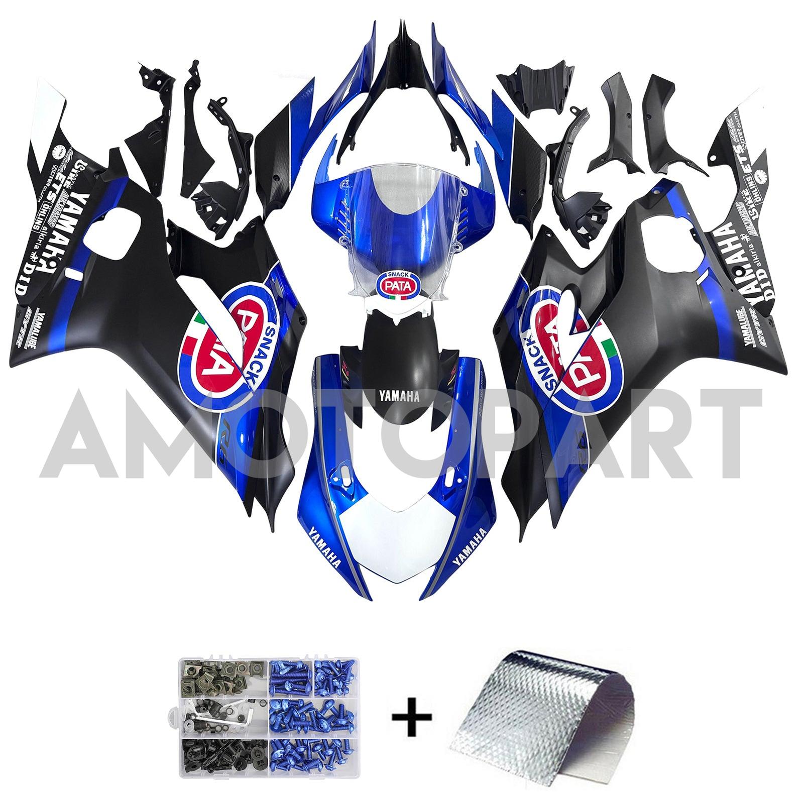 Aotopart Yamaha 2017-2023 YZF 600 R6 Schwarzblau Abzugskit