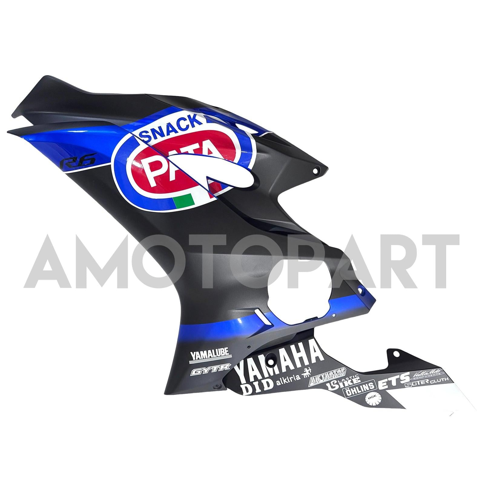 Aotopart Yamaha 2017-2023 YZF 600 R6 Black Blue Fairing Kit