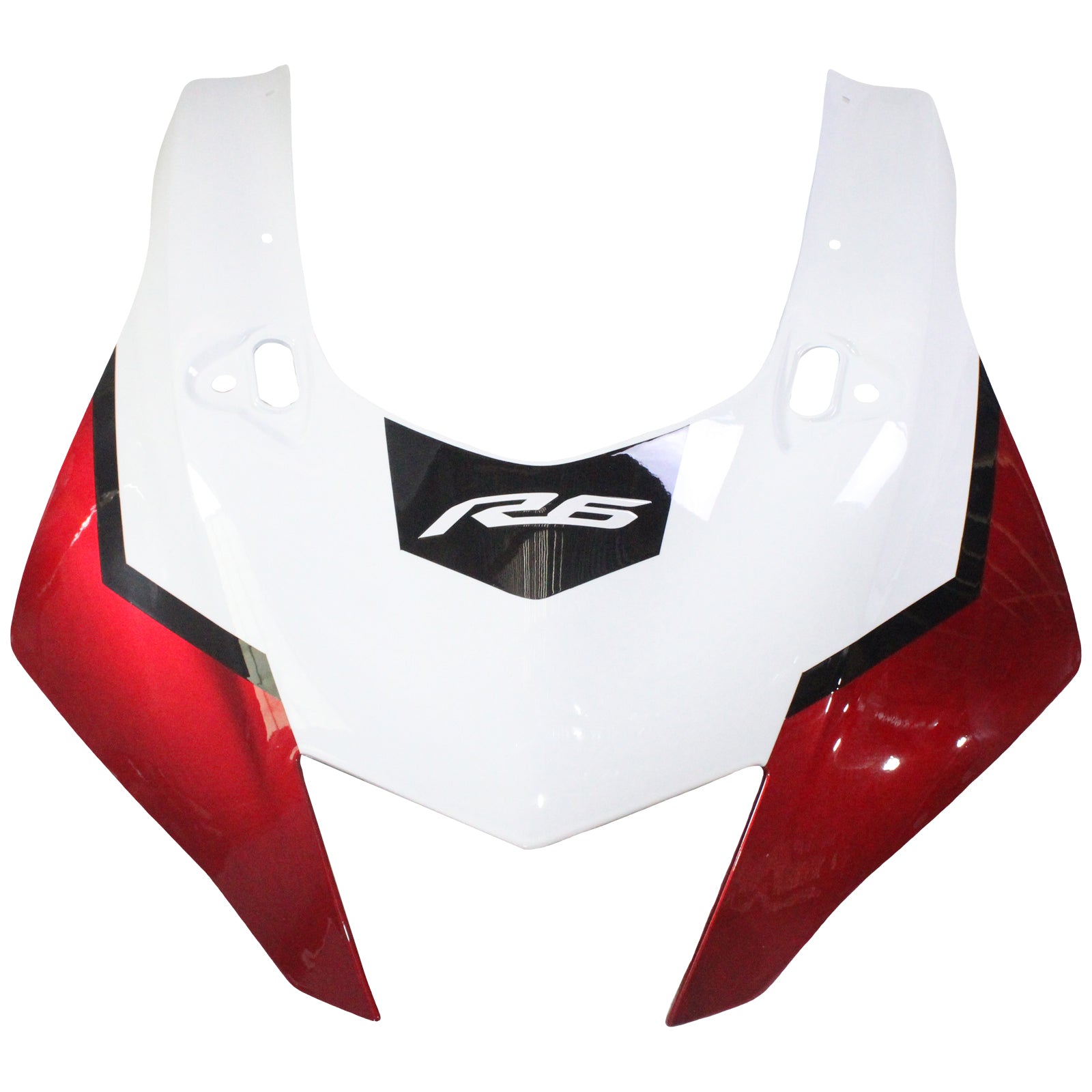 Amotopart Yamaha YZF-R6 2017-2023 Kit de carénage rouge et blanc Style1