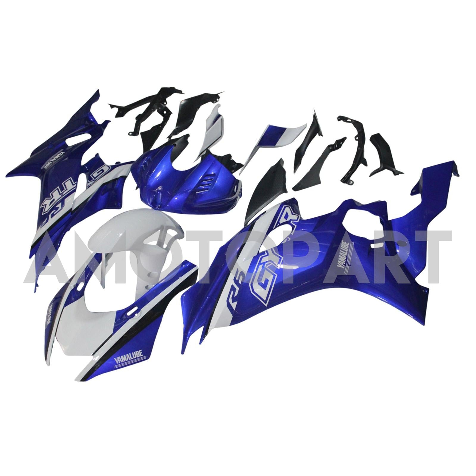 Amotopart Yamaha YZF-R6 2017-2023 Blue Style6 Fairing Kit