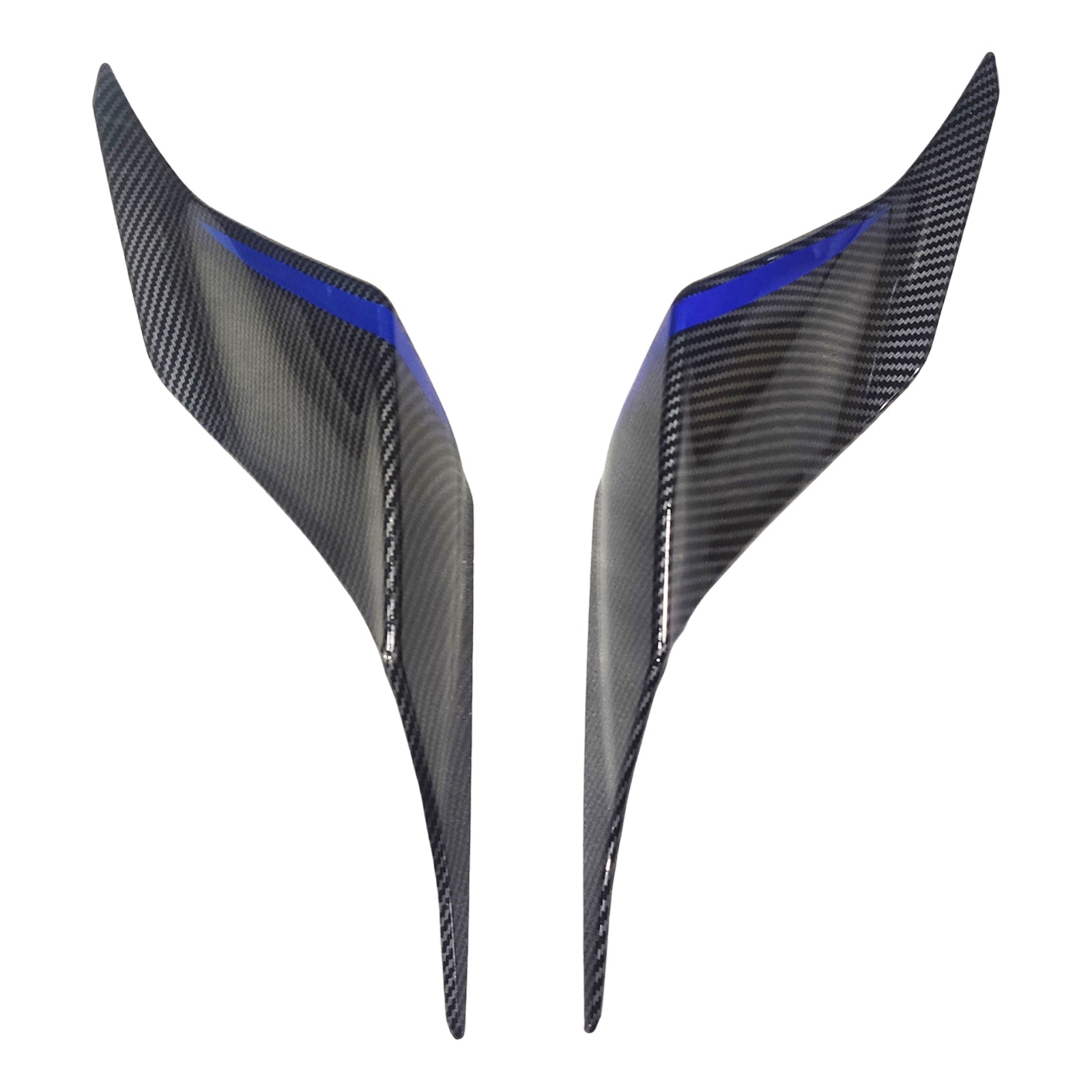 Amotopart 2017–2023 Yamaha YZF R6 Verkleidungsset aus Kohlefaser, Schwarz und Blau