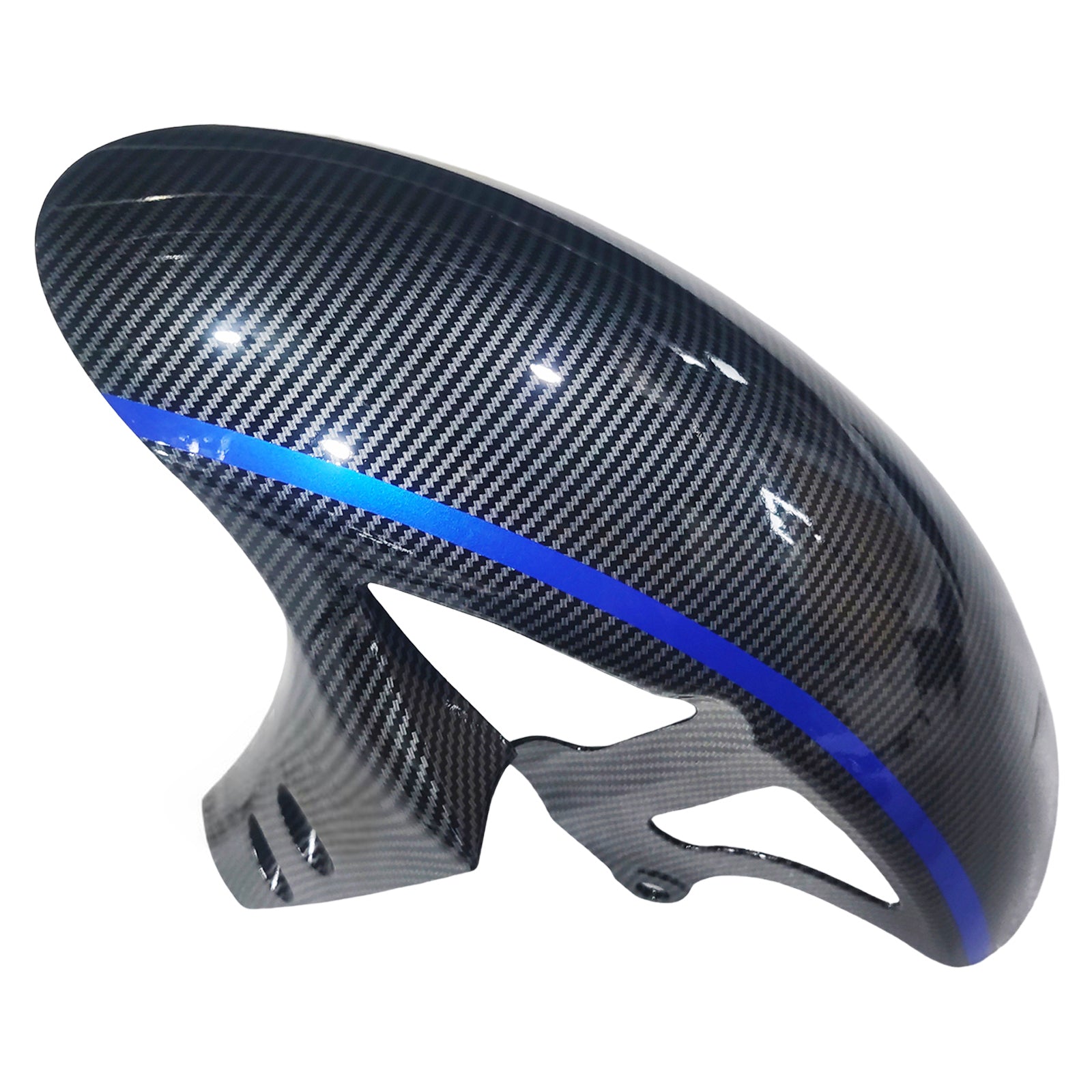 Amotopart 2017–2023 Yamaha YZF R6 Verkleidungsset aus Kohlefaser, Schwarz und Blau