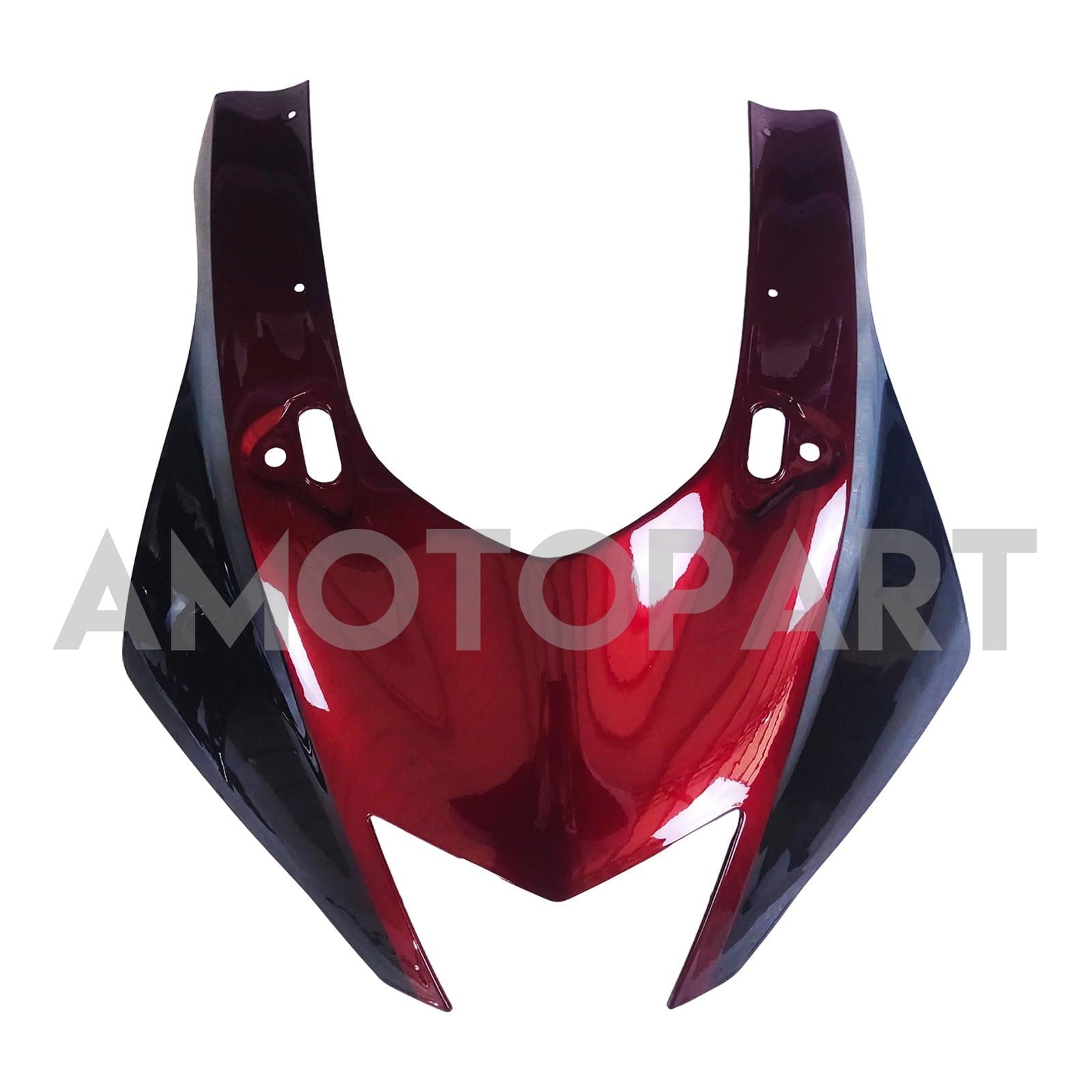 Amotopart 2017-2023 Yamaha YZF R6 Black Dark Red Fairing Kit