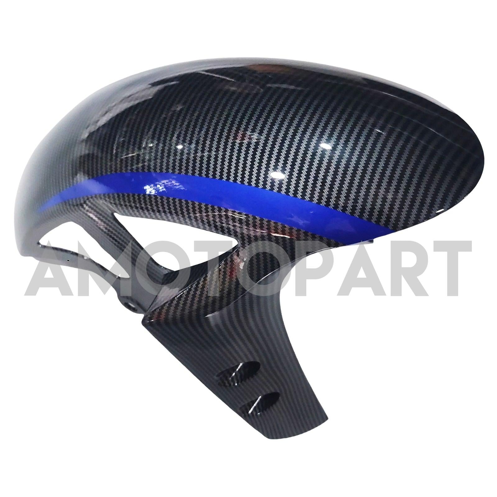 Amotopart 2017-2023 Yamaha YZF R6 Koolstofvezel Zwart grijze blauw kuipkit
