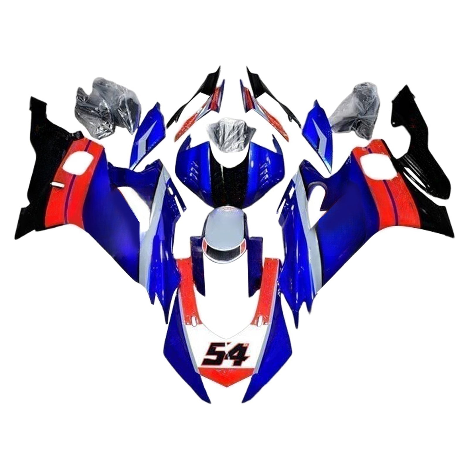 Amotopart 2017-2023 Yamaha YZF R6 Blue Black Red Fairing Kit