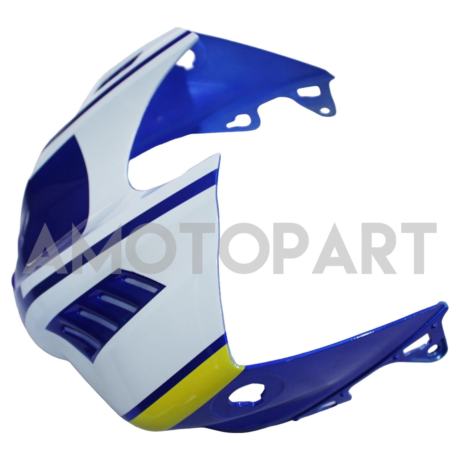 Amotopart 2017-2023 Yamaha YZF R6 White Blue Black Black Yellow Fearing Kit