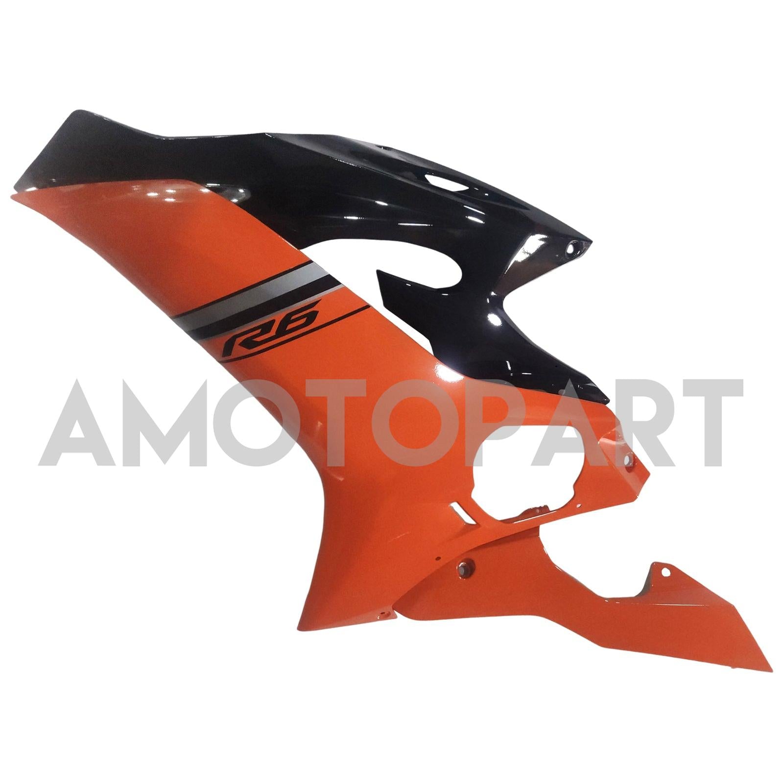 Amotopart 2017-2023 Yamaha YZF R6 Black Light Brown Fairing Kit