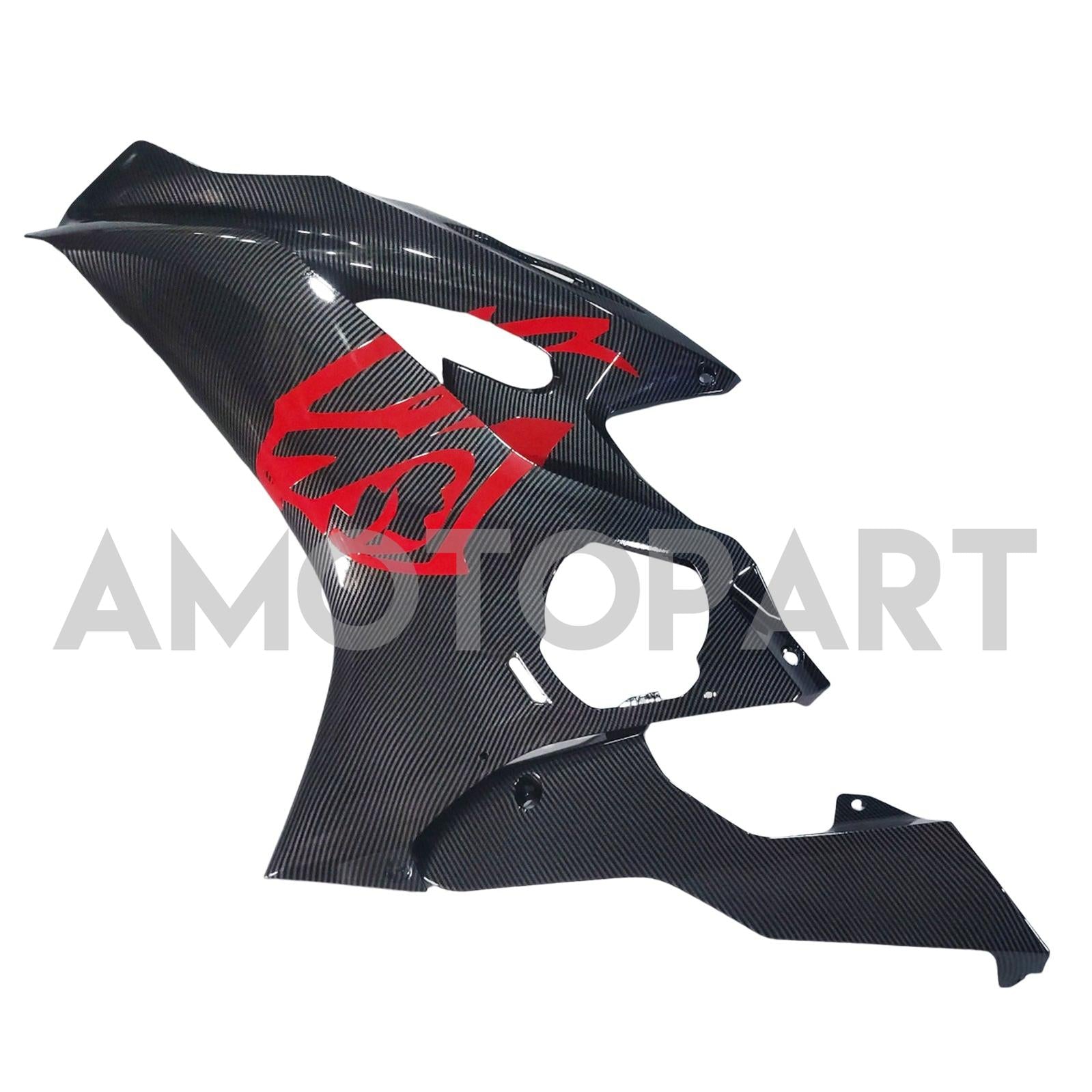 Amotopart 2017-2023 Yamaha YZF R6 Carbon Fiber Red Black Fairing Kit