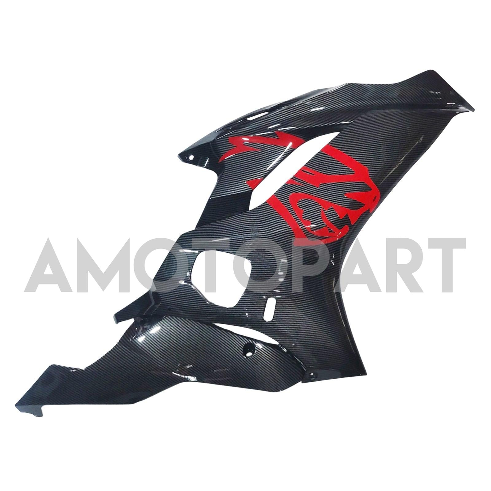 Amotopart 2017-2023 Yamaha YZF R6 Carbon Fiber Red Black Fairing Kit