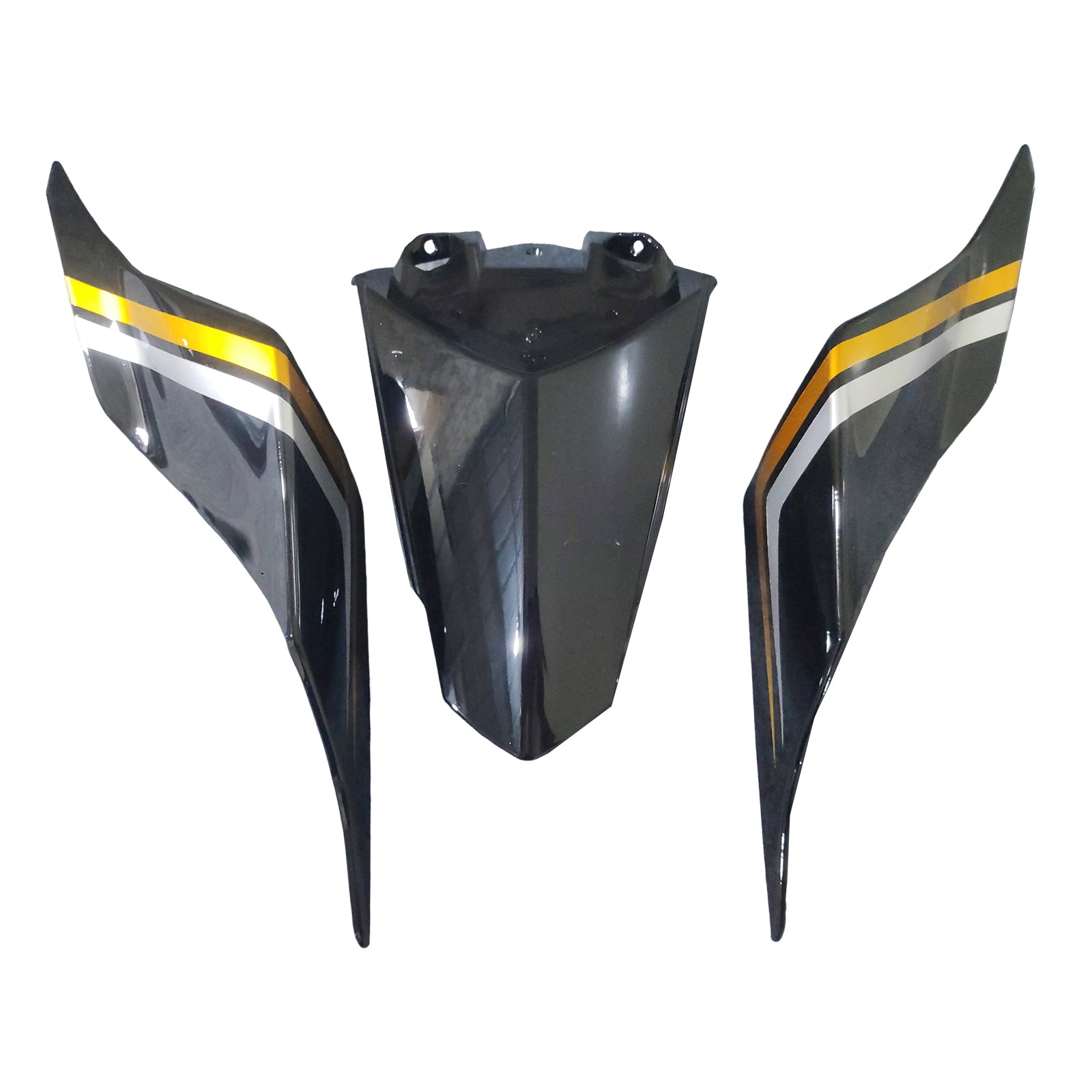 Amotopart 2017-2023 Yamaha YZF R6 Carbon Fiber Gold Black Fairing Kit