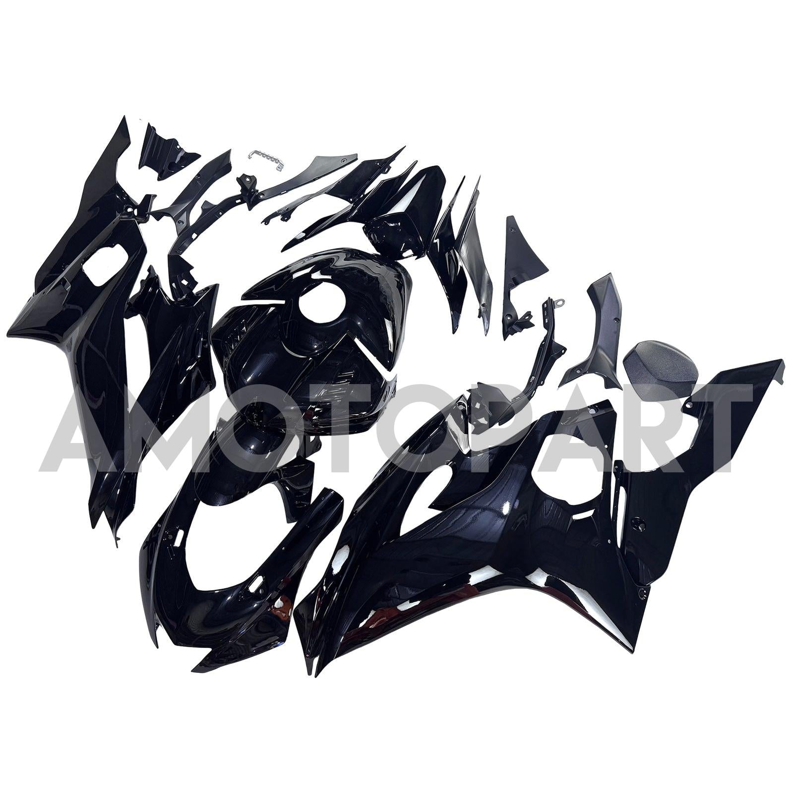 Amotopart Yamaha YZF-R6 2017-2023 Matte Black Fairing Kit