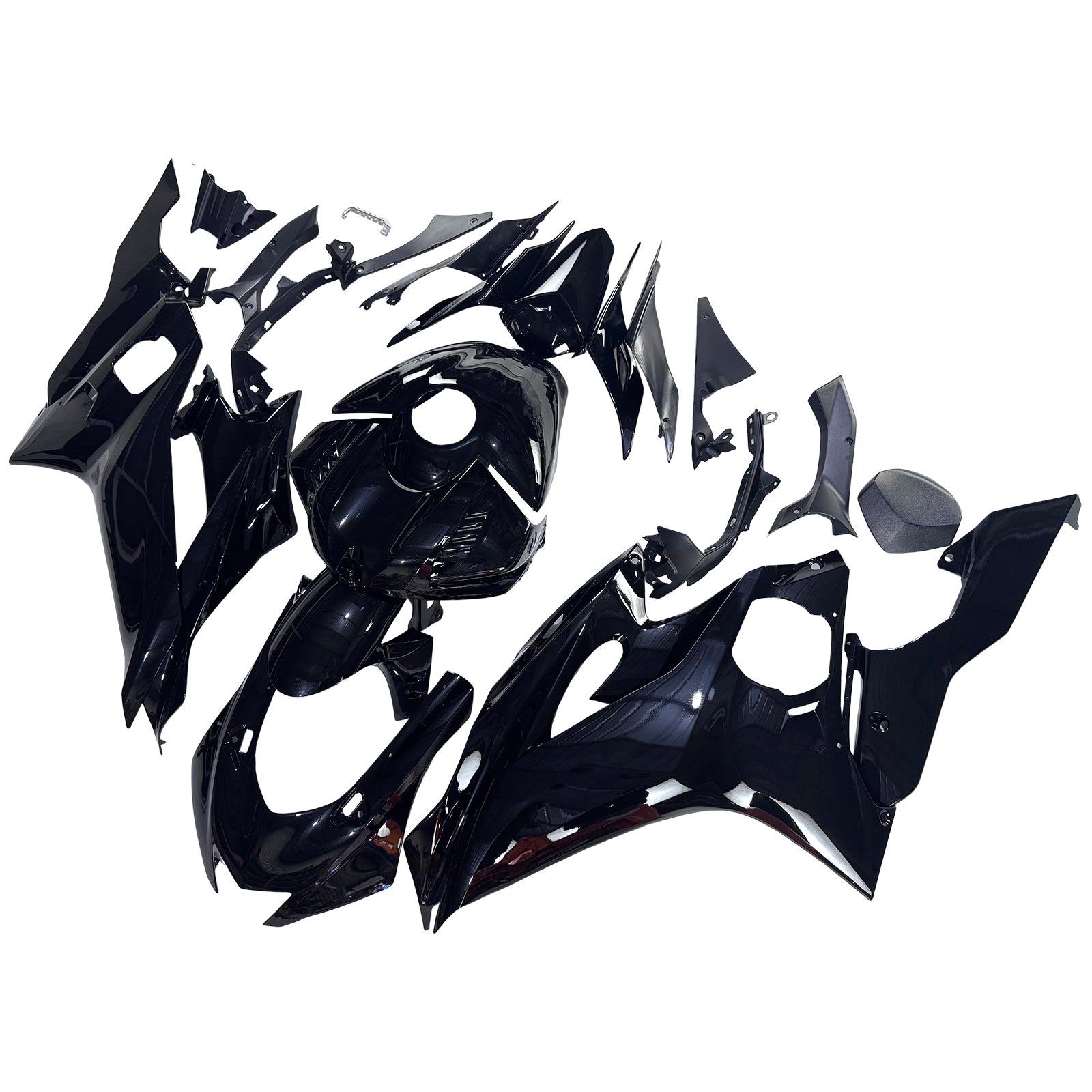 Amotopart Yamaha YZF-R6 2017-2023 Matte Black Fairing Kit