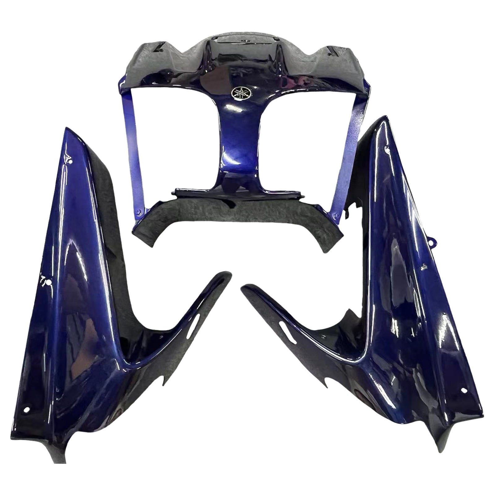 Amotopart Yamaha 2001–2006 FJR 1300 glänzend blaues Verkleidungsset