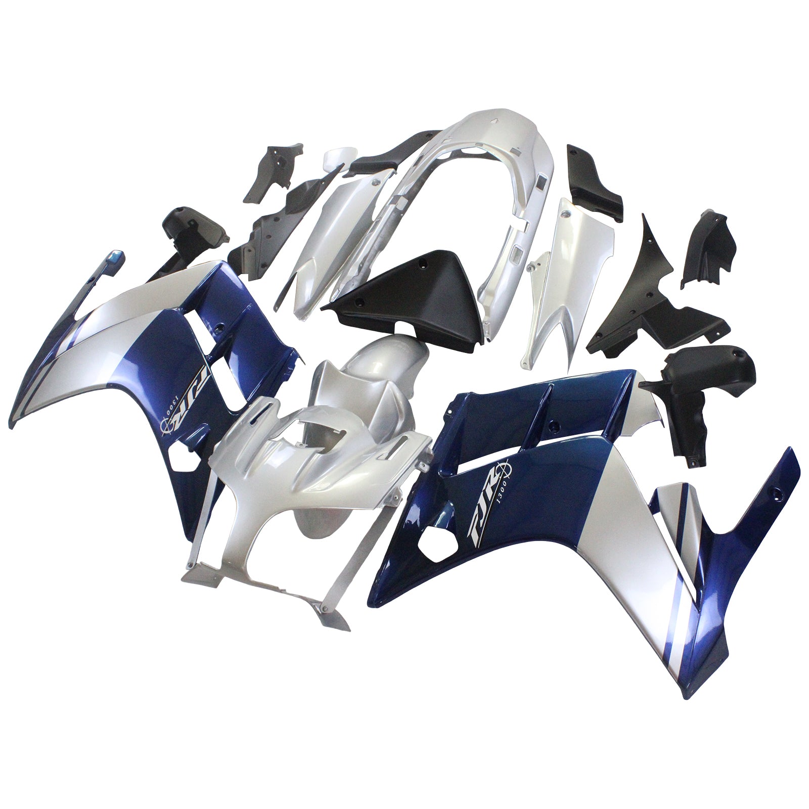 Amotopart 2001–2006 Yamaha FJR 1300 Blau&Grauer Verkleidungssatz