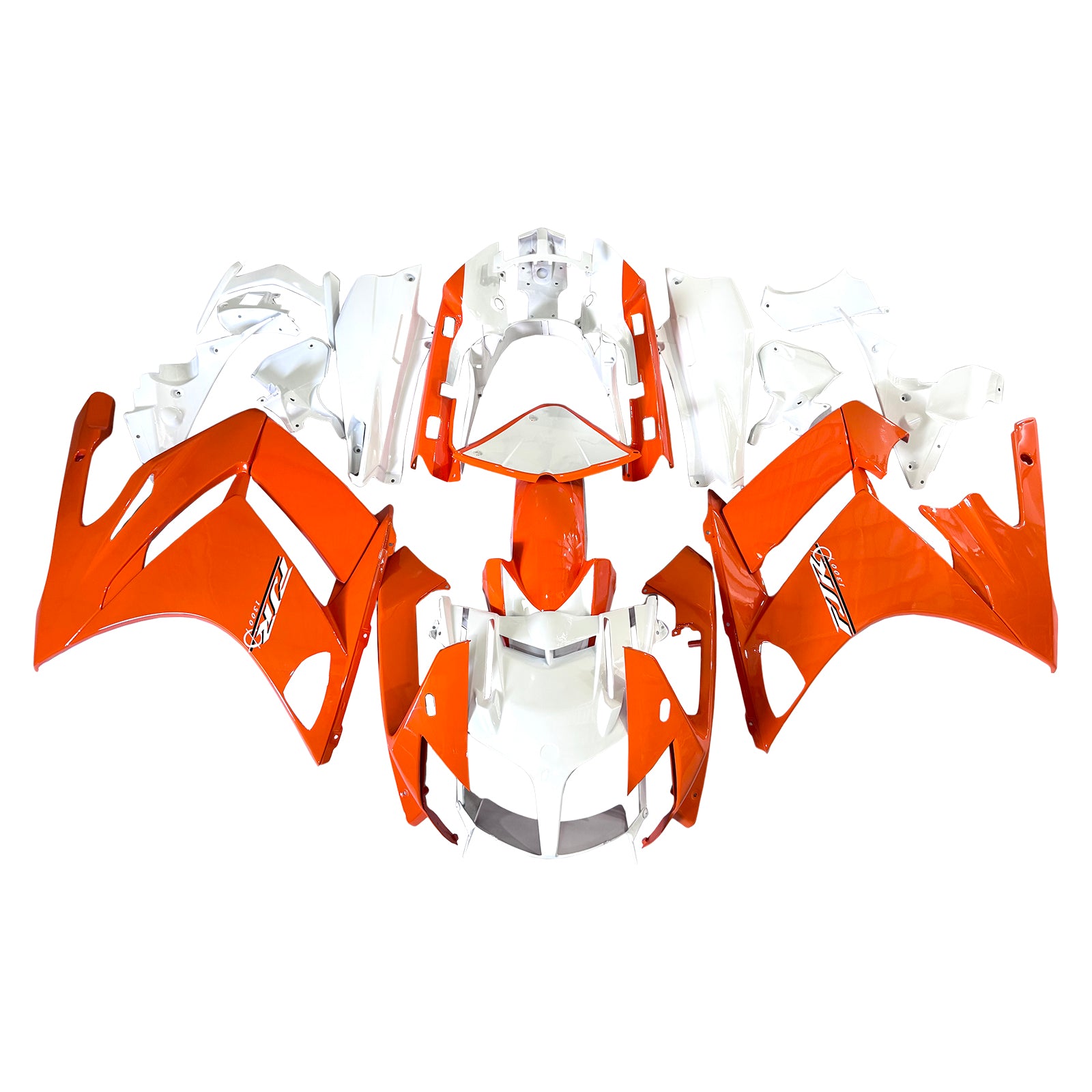 Amotopart 2001-2006 Yamaha FJR 1300 Orange & White Fairing Kit