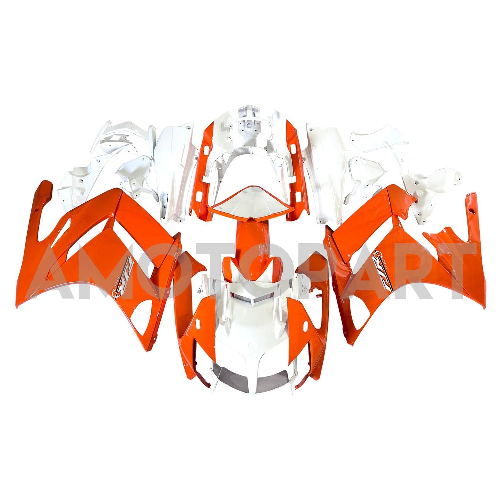 Amotopart 2001-2006 Yamaha FJR 1300 Orange&White Fairing Kit