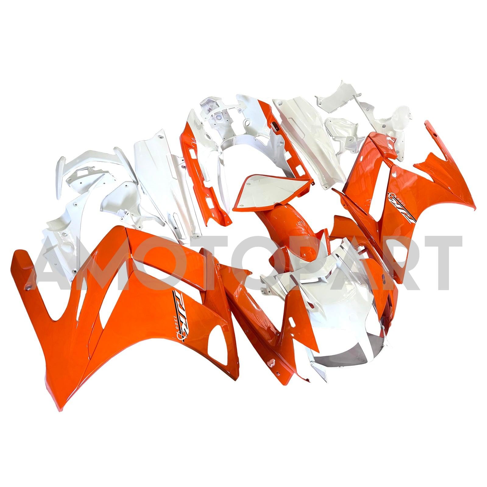 Amotopart 2001-2006 Yamaha FJR 1300 Orange&White Fairing Kit