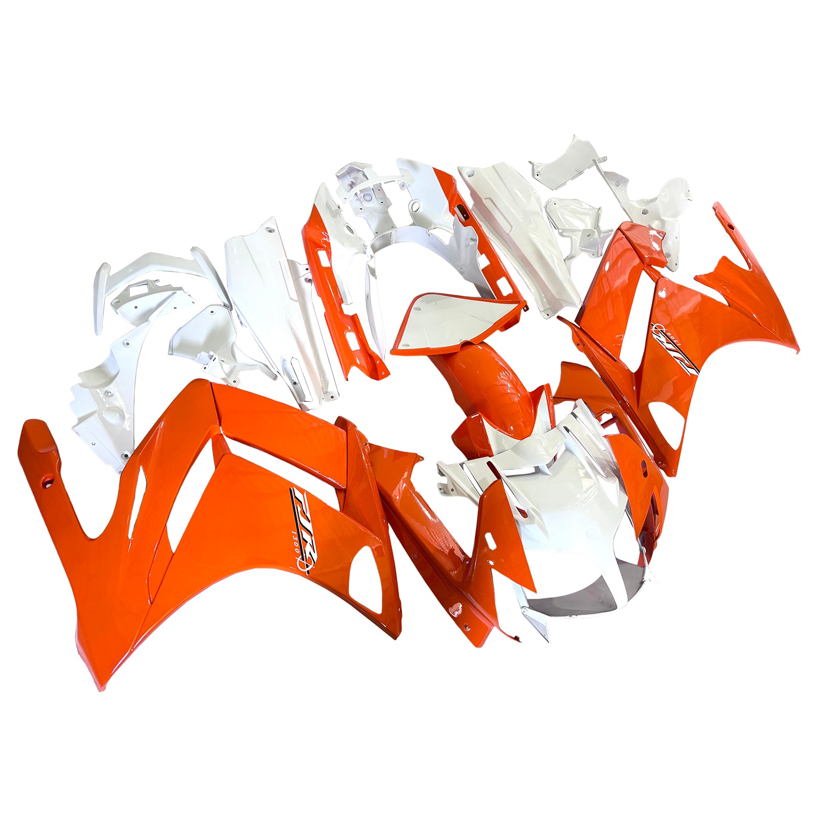 Amotopart 2001-2006 Yamaha FJR 1300 Orange & White Fairing Kit