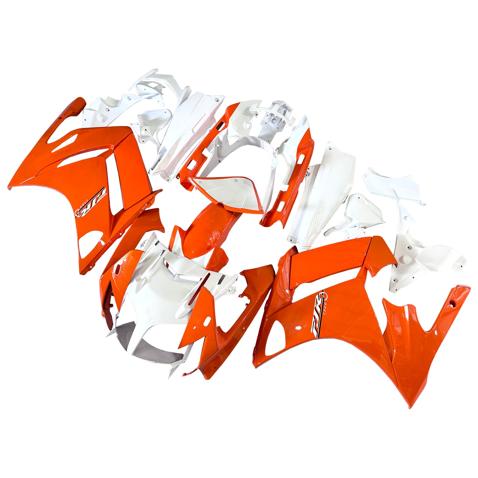 Amotopart 2001-2006 Yamaha FJR 1300 Orange & White Fairing Kit